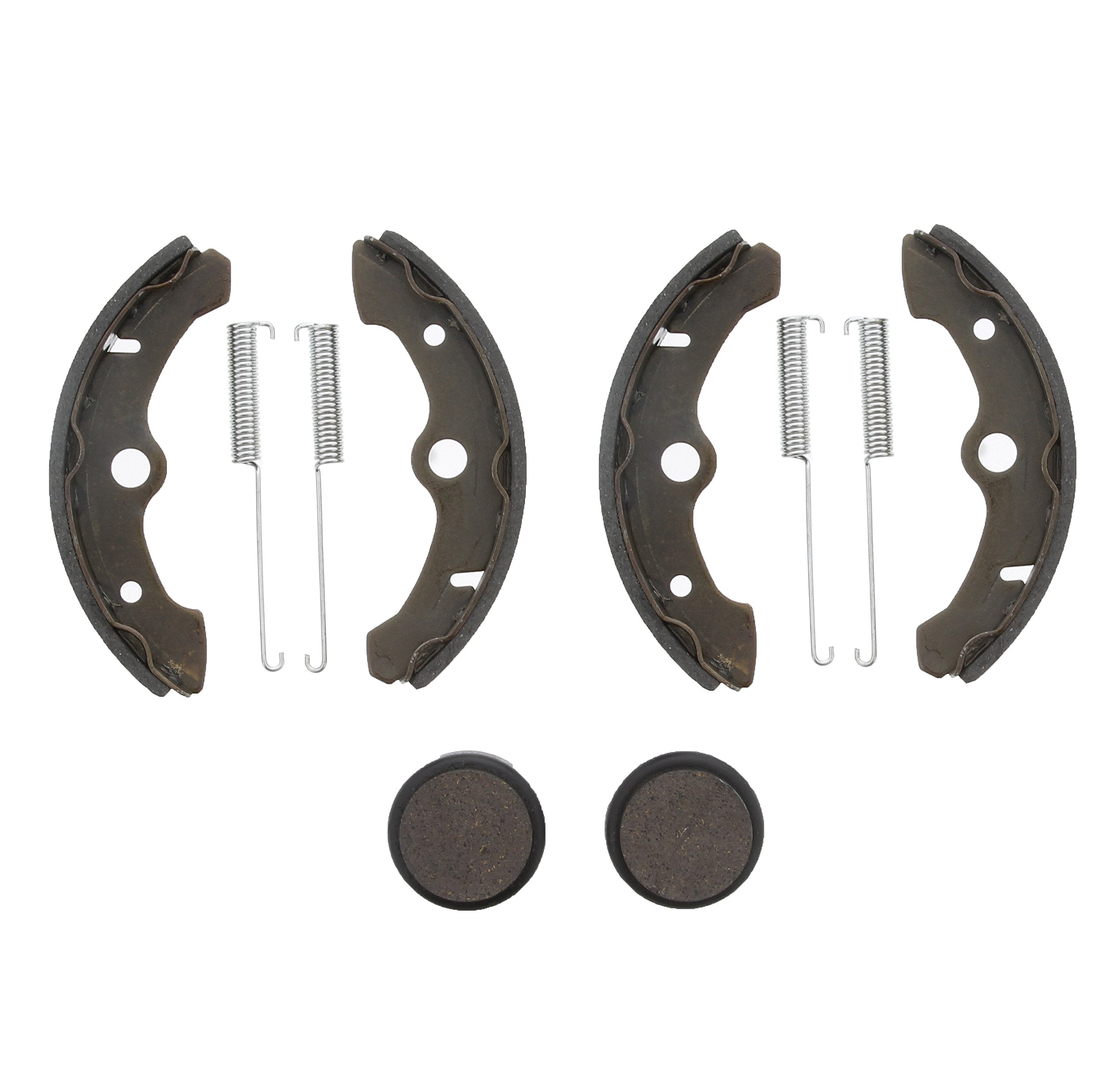 Brake Shoes & Pads Fit Yamaha Big Bear 350 Yfm350 4X4 1992-1994 Front & Rear