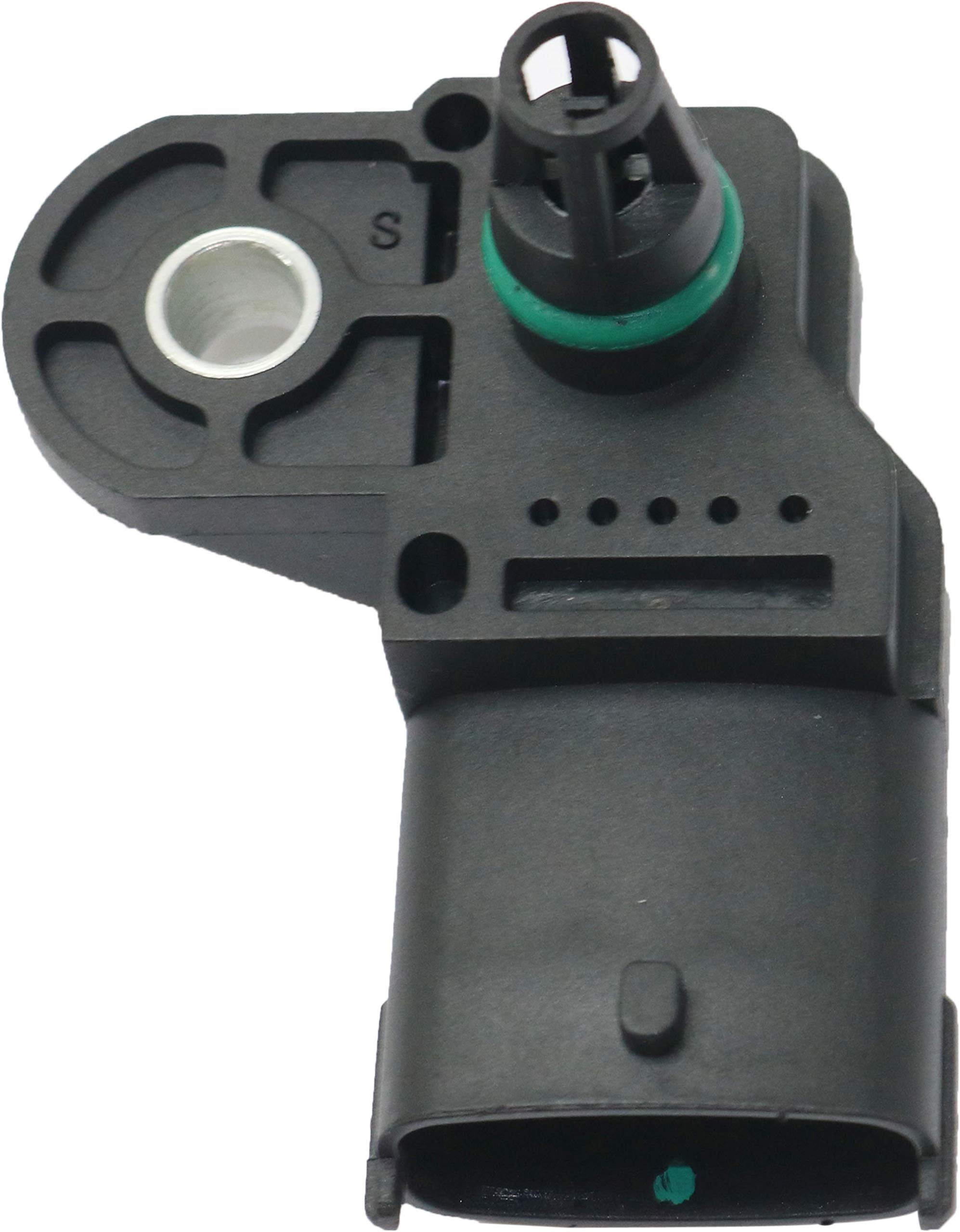 Garage-Pro Turbocharger Boost Sensor Compatible With 2016-2020 Chevrolet Colorado, Fits 2012-2015 Cruze, Fits 2016-2020 Gmc Canyon, Turbocharger Boost Sensor, Blade Type, 4-Prong Male Terminal