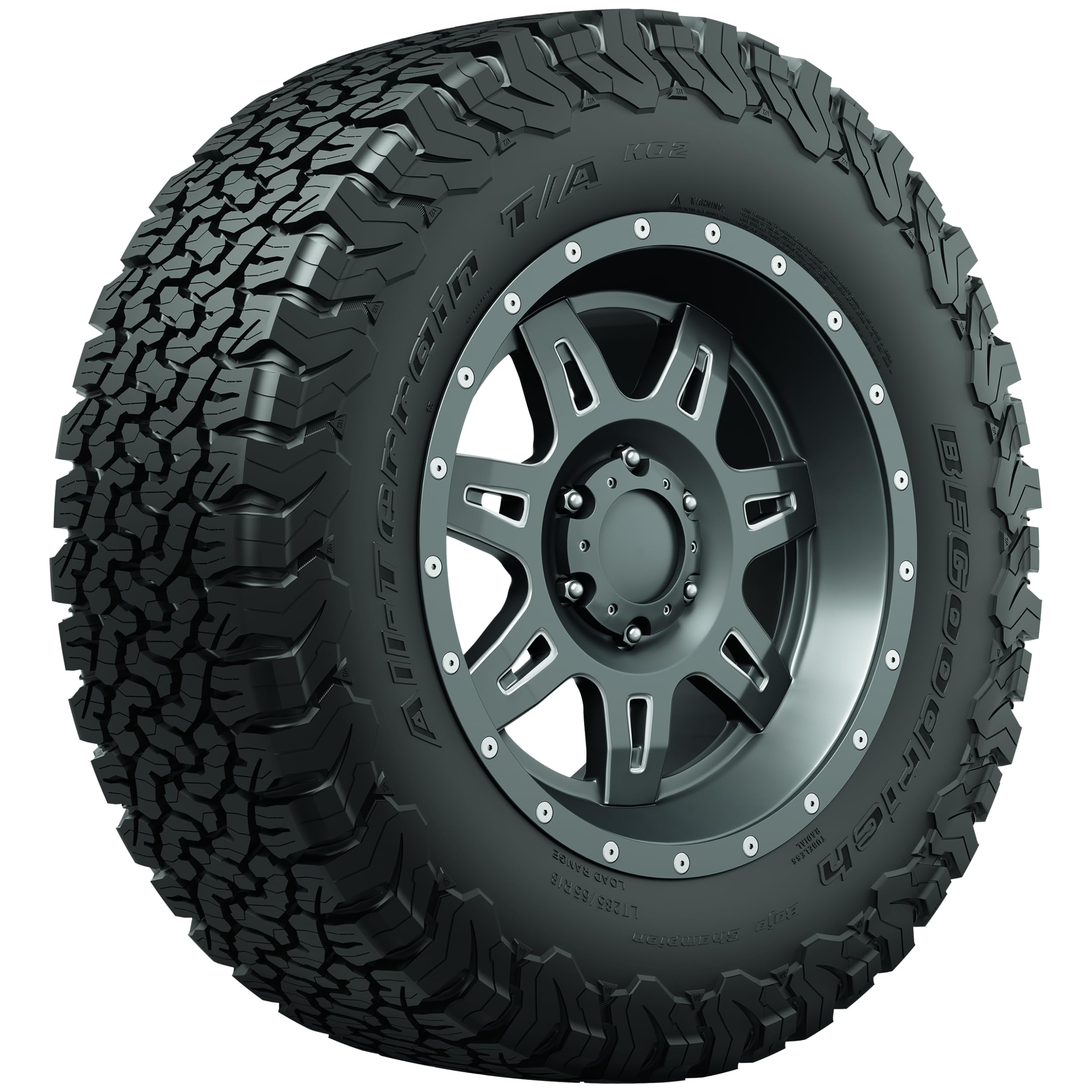 Bfgoodrich All Terrain T/A Ko2 Radial Car Tire For Light Trucks, Suvs, And Crossovers, Lt225/65R17/D 107/103S