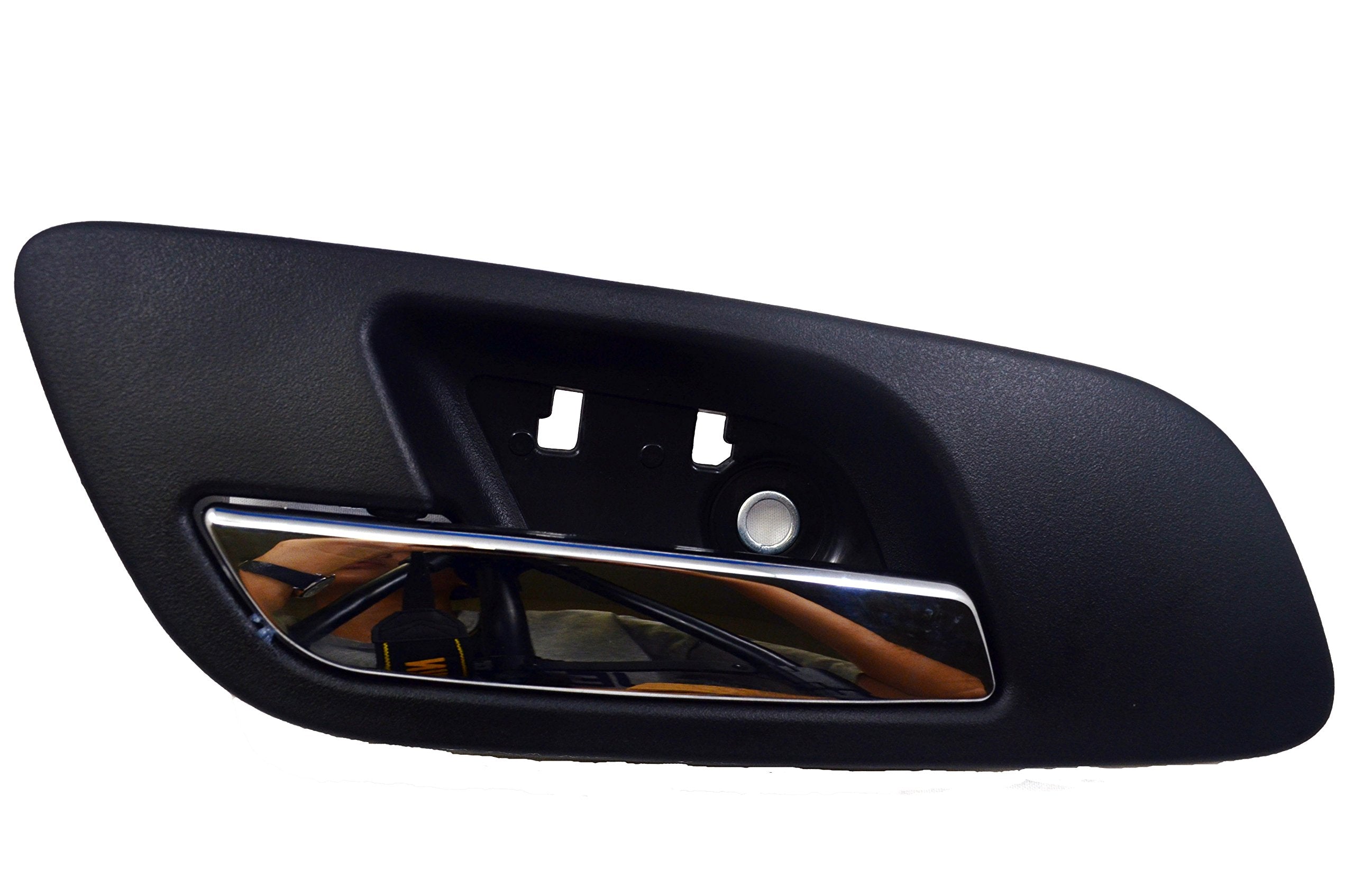 Pt Auto Warehouse Gm-2546Ma-Fl - Inside Interior Inner Door Handle, Black (Ebony) Housing With Chrome Lever - Without Hole, Driver Side Front