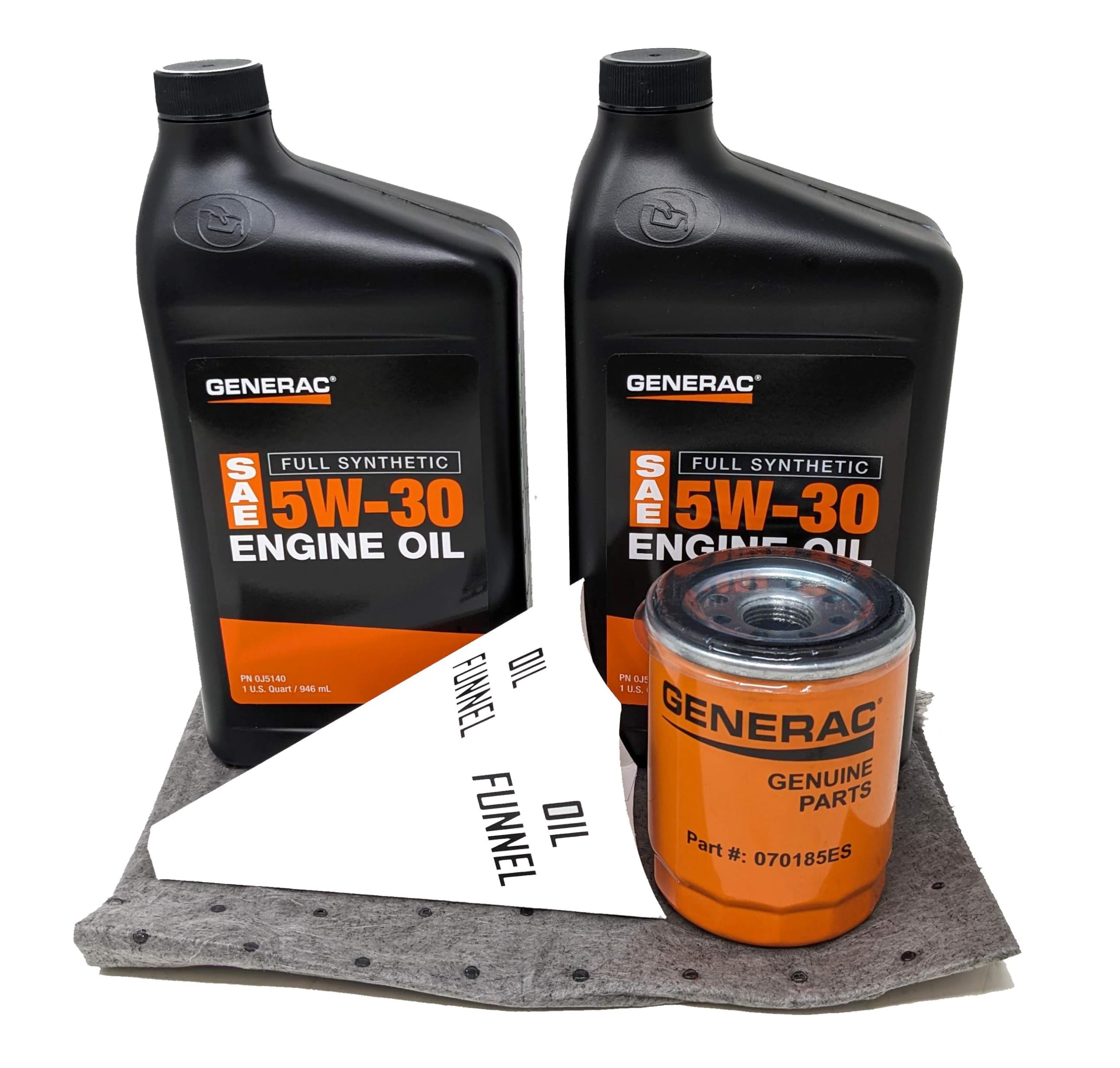 Generac 5W-30 Full Synthetic Oil Change Kit 2 Quarts Oil And Filter