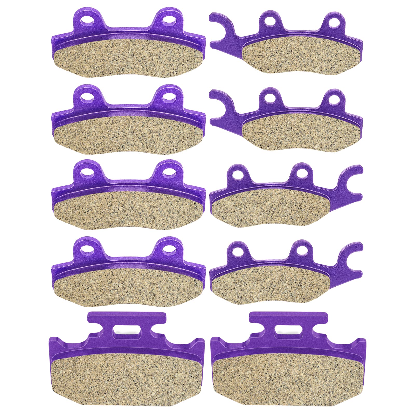 Eccpp Brake Pads Fits For 2008-2009 2011-2013 For Yamaha Rhino 700, Fa135 Fa165 Fa152 Front And Rear Brake Pads
