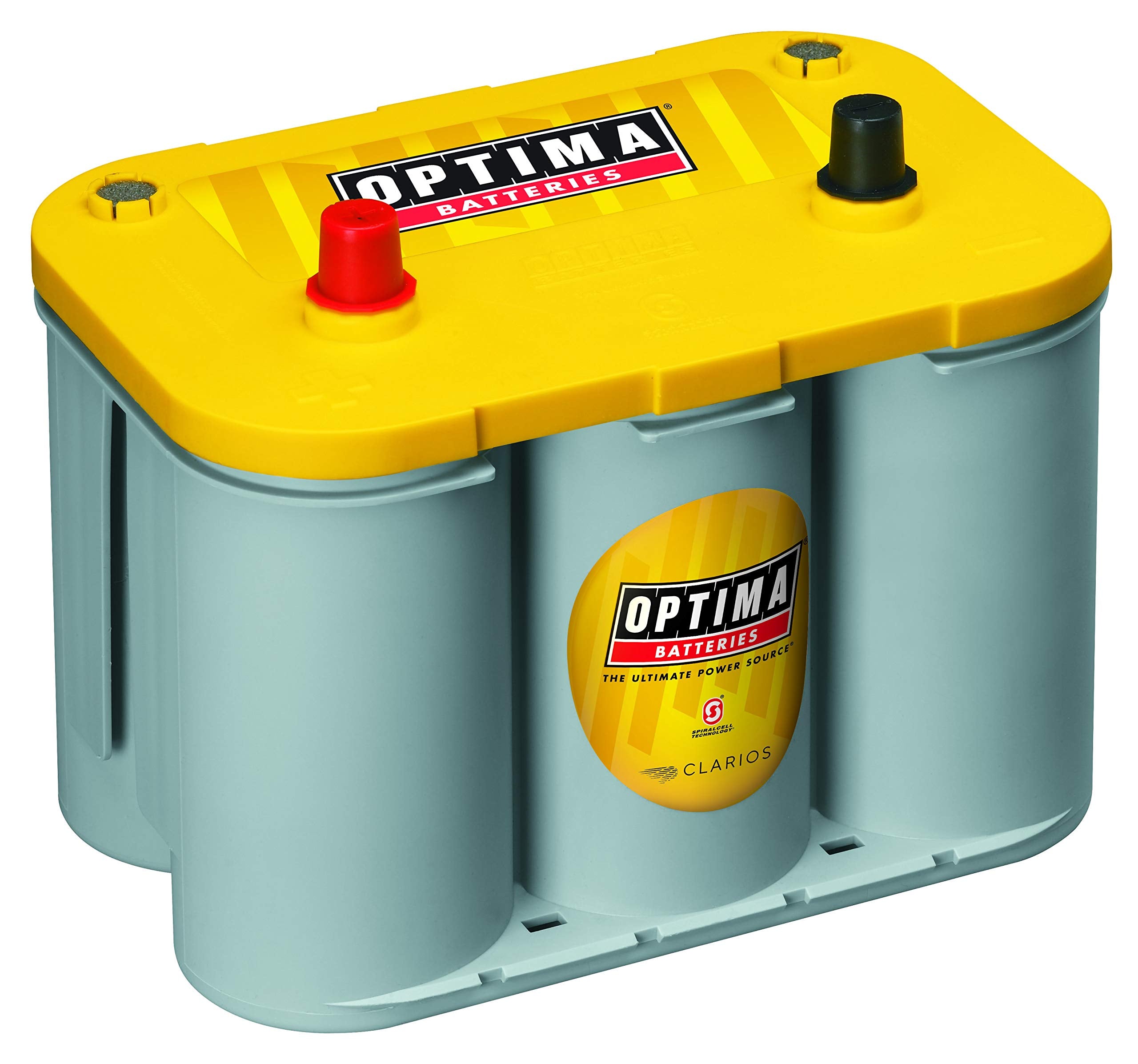 Optima Batteries High Performance D34 Yellowtop Dual Purpose Sealed Agm Car, Truck And Suv Battery, 750 Cca, Maintenance Free, Versitile Mounting