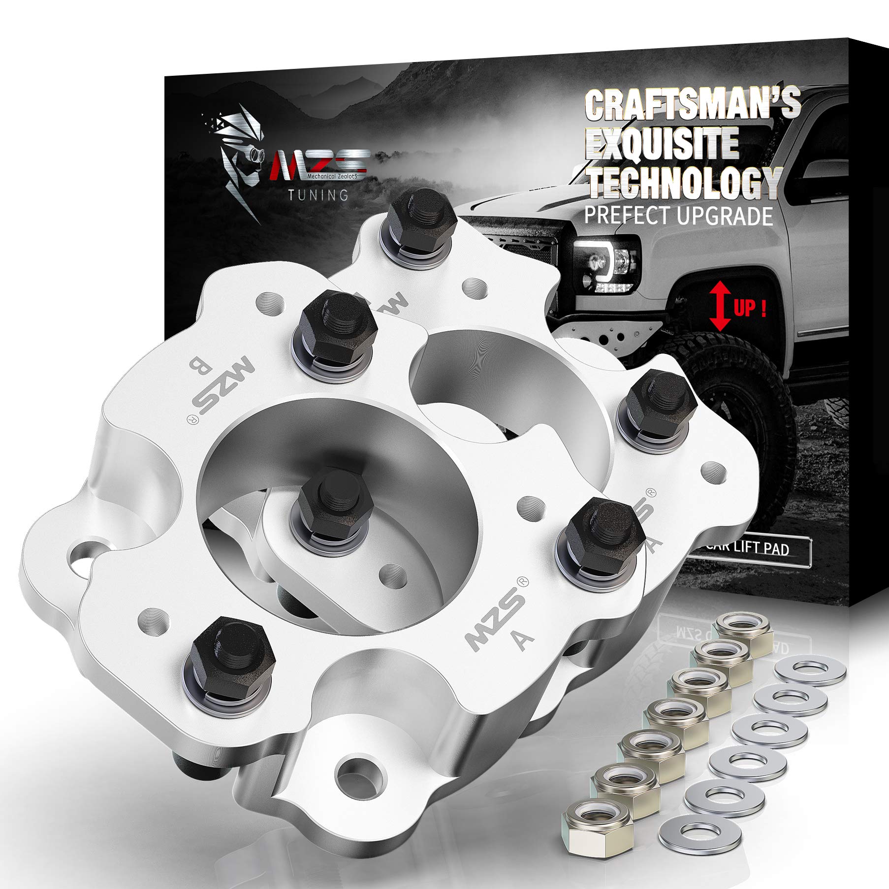 Mzs 2.5 Inch Front Leveling Kit Lift Strut Spacers Compatible With 2009-2024 F150 2Wd 4Wd