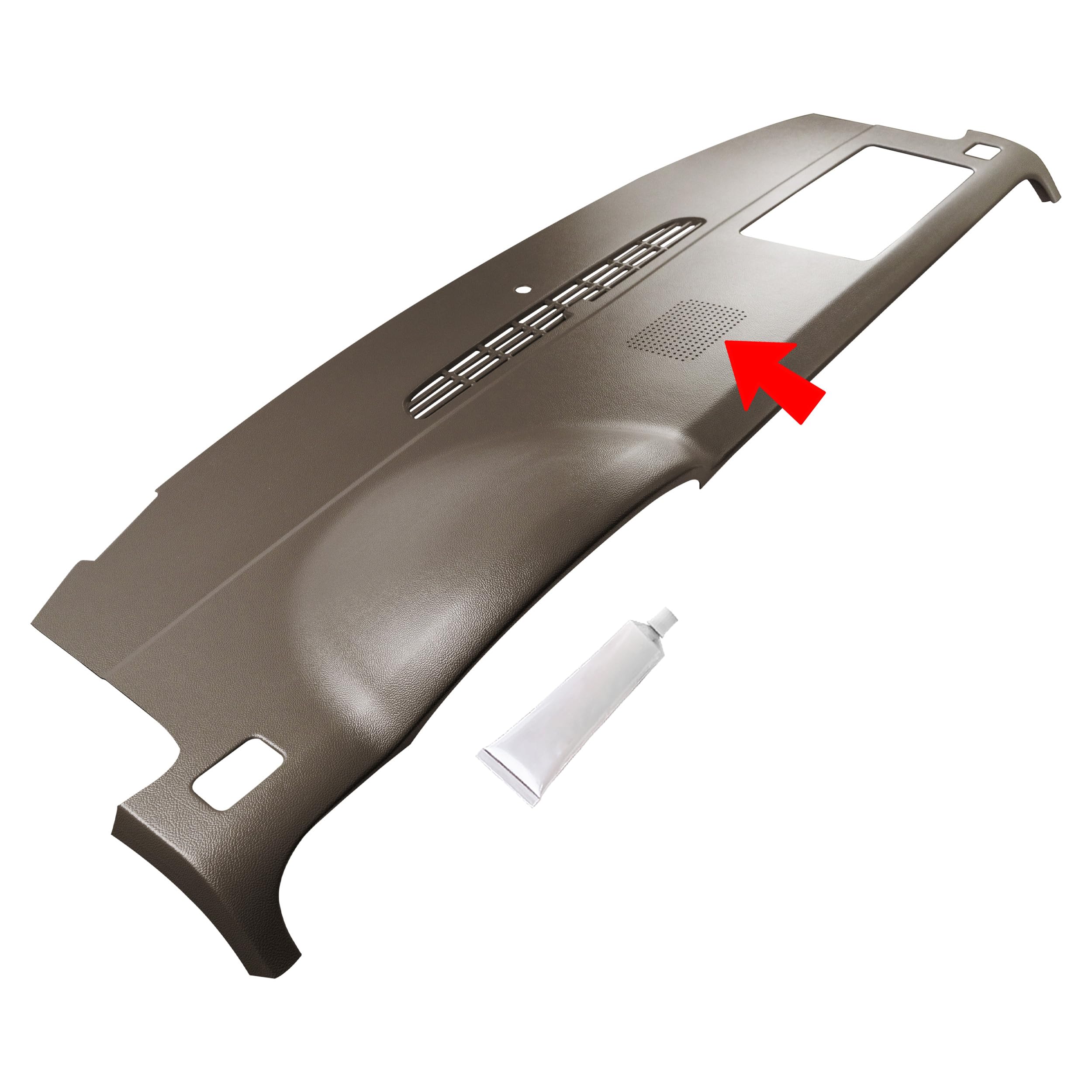 Dashskin Usa American Made Dash Cover Cap Compatible With 07-14 Tahoe Suburban Yukon Avalanche - Easy Cracked Dash Fix - W/Dash Speaker In Cashmere (Single Glovebox Silverado/Sierra Only)