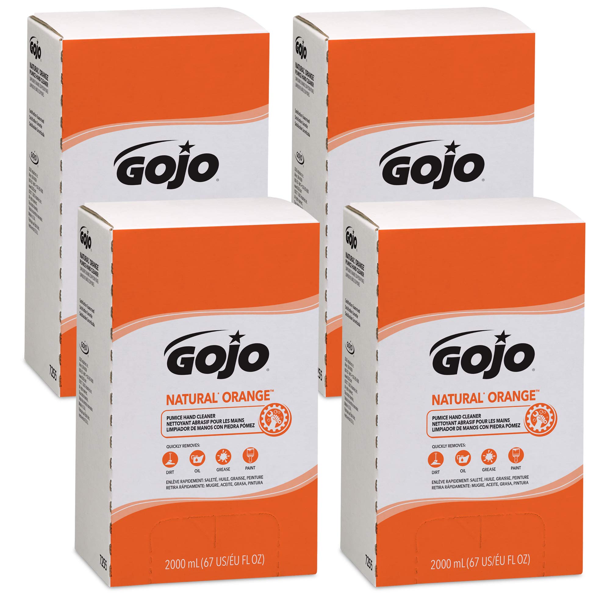 Gojo® Natural* Orange™ Pumice Hand Cleaner 2000 Ml Refill For Gojo® Pro™ Tdx™ Dispenser