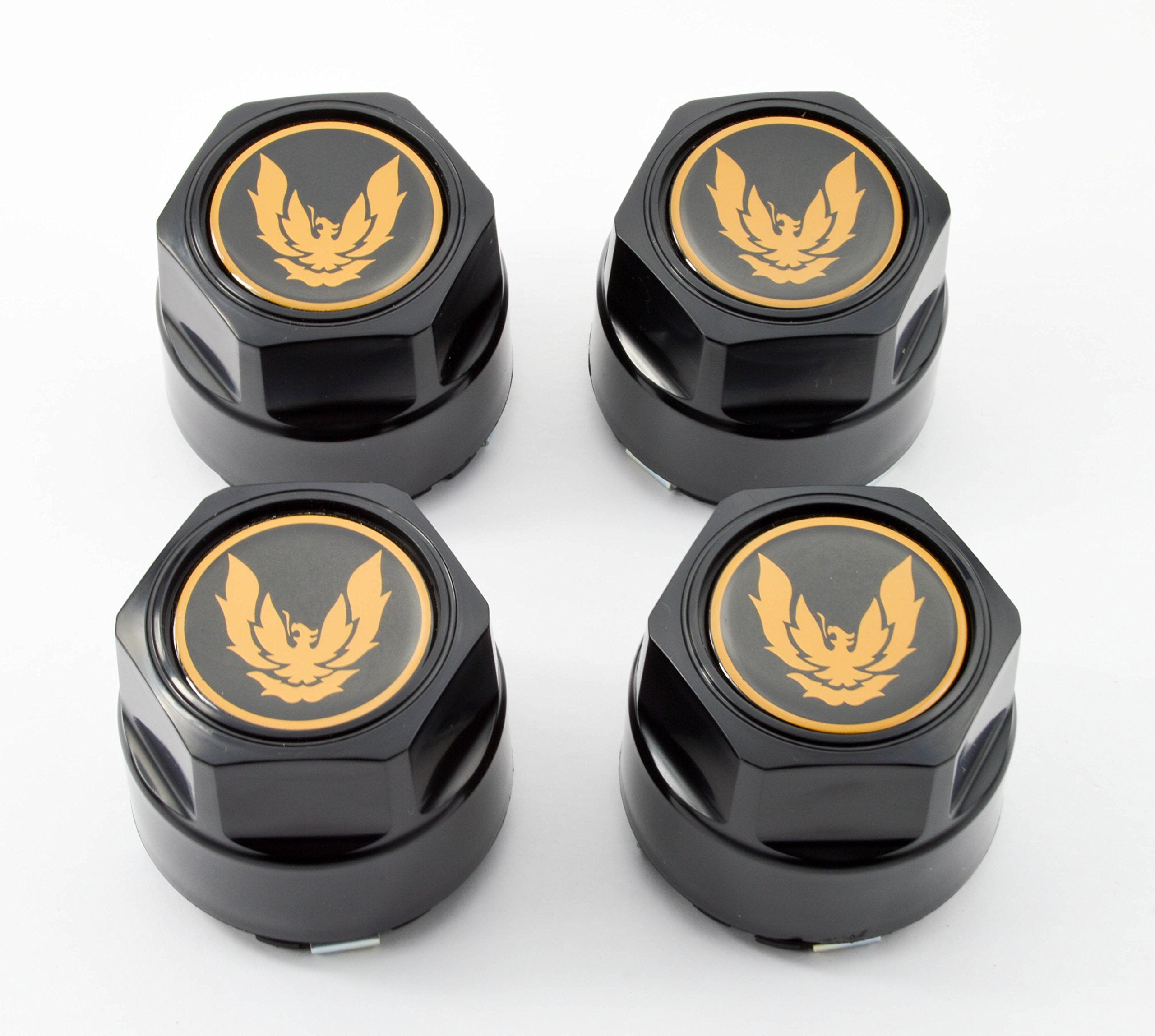 Set Of 4 New Gm Licensed 82-92 Pontiac Firebird Trans Am Formula Gta Aluminum Wheel Hub Center Caps Gold Bird Phoenix