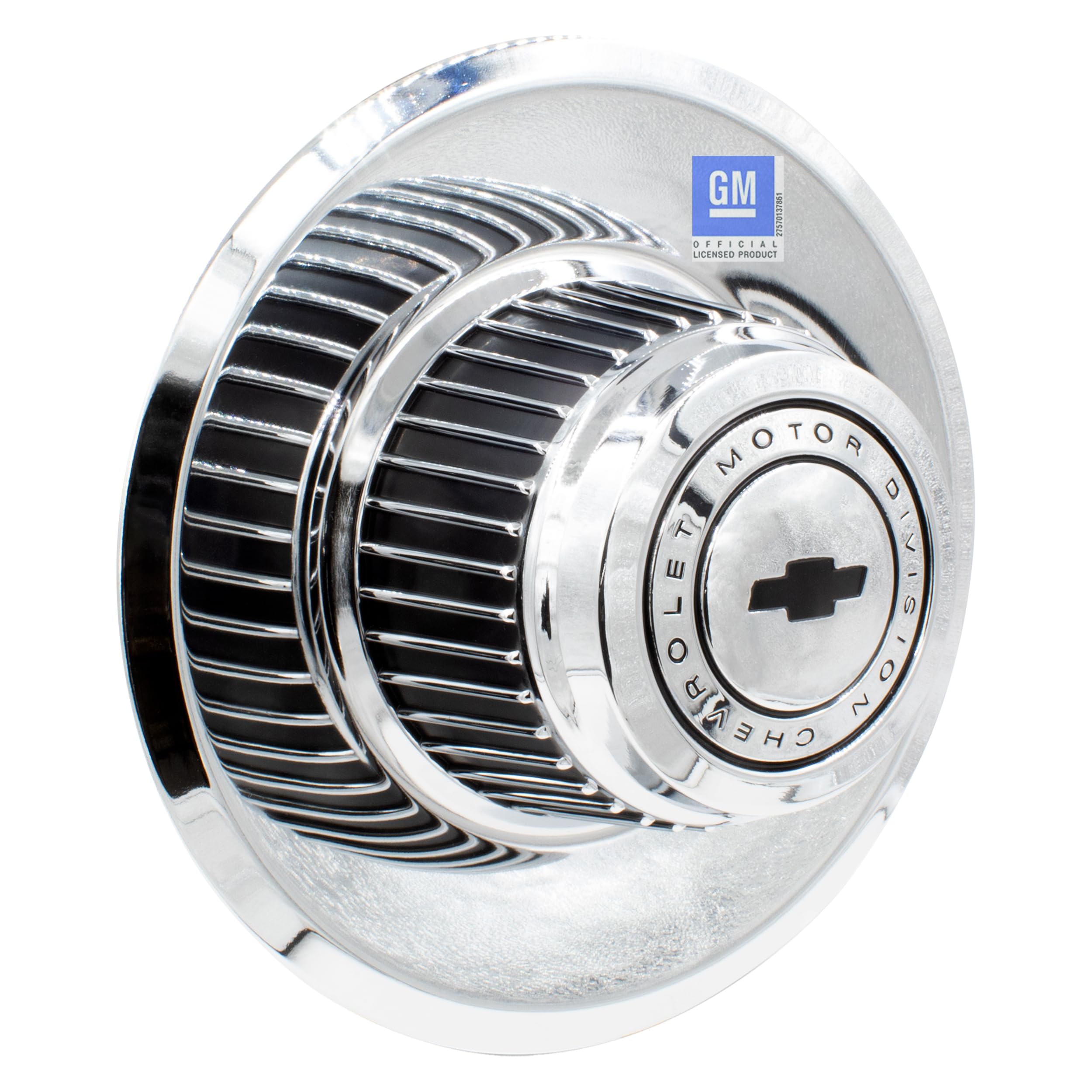 Wheel Accessories Parts 1 Pc Chrome Steel Derby With Bow Tie 8.25' Diameter Fits Wheels With 7.00' Inner Ring Fits Ralley Rally Wheels Only