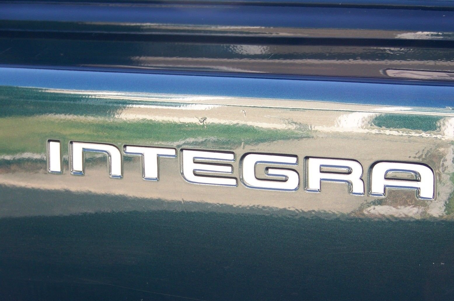 Bdtrims Bumper Raised Letters Compatible With Acura Integra 1994-1997 (Chrome)