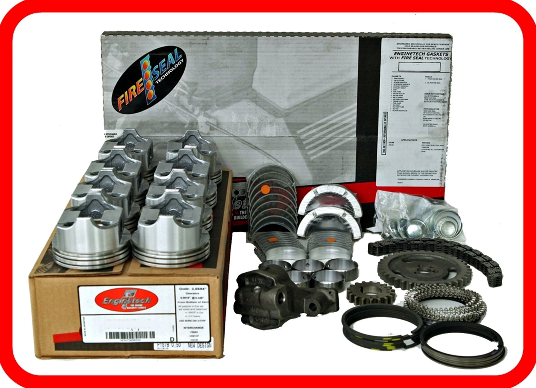 Engine Rebuild Overhaul Kit Fits: 1996-2002 Chevrolet Sbc Gm 350 5.7L Ohv V8 Vortec