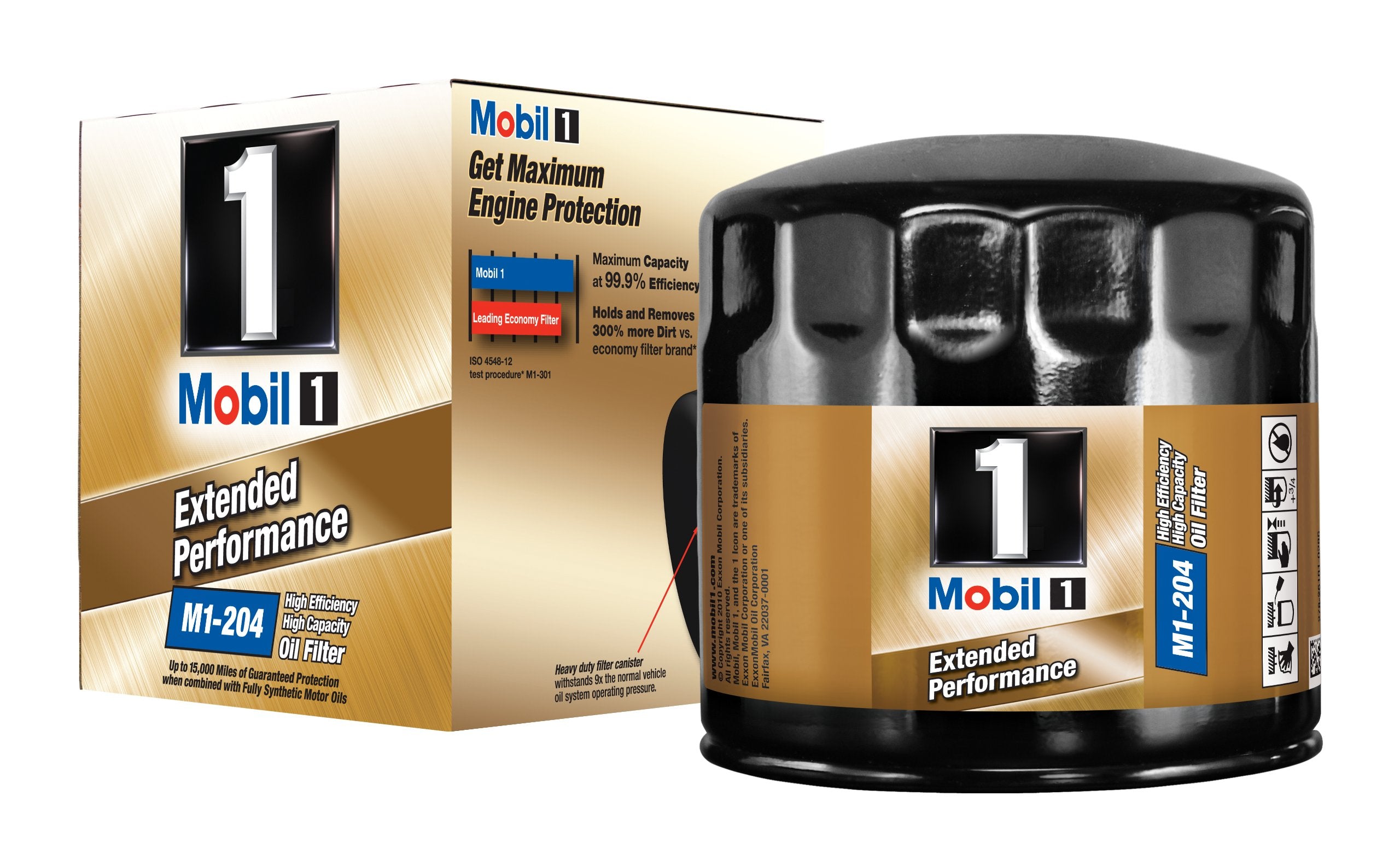 Mobil 1 M1-204 Extended Performance Oil Filter (Pack Of 2)