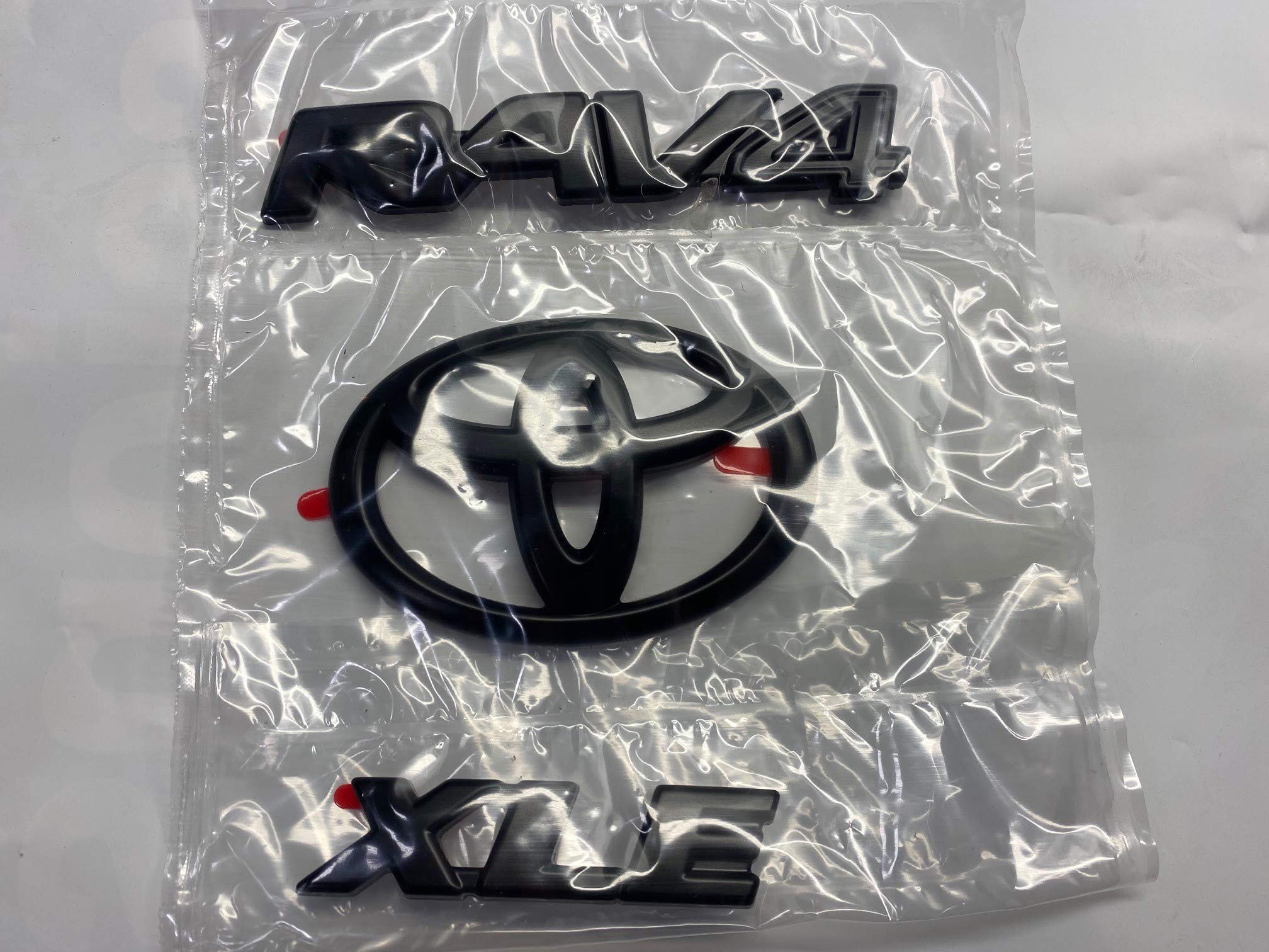 Genuine Toyota Rav4 Xle Blackout Black Emblem Overlays Pt948-42192-02