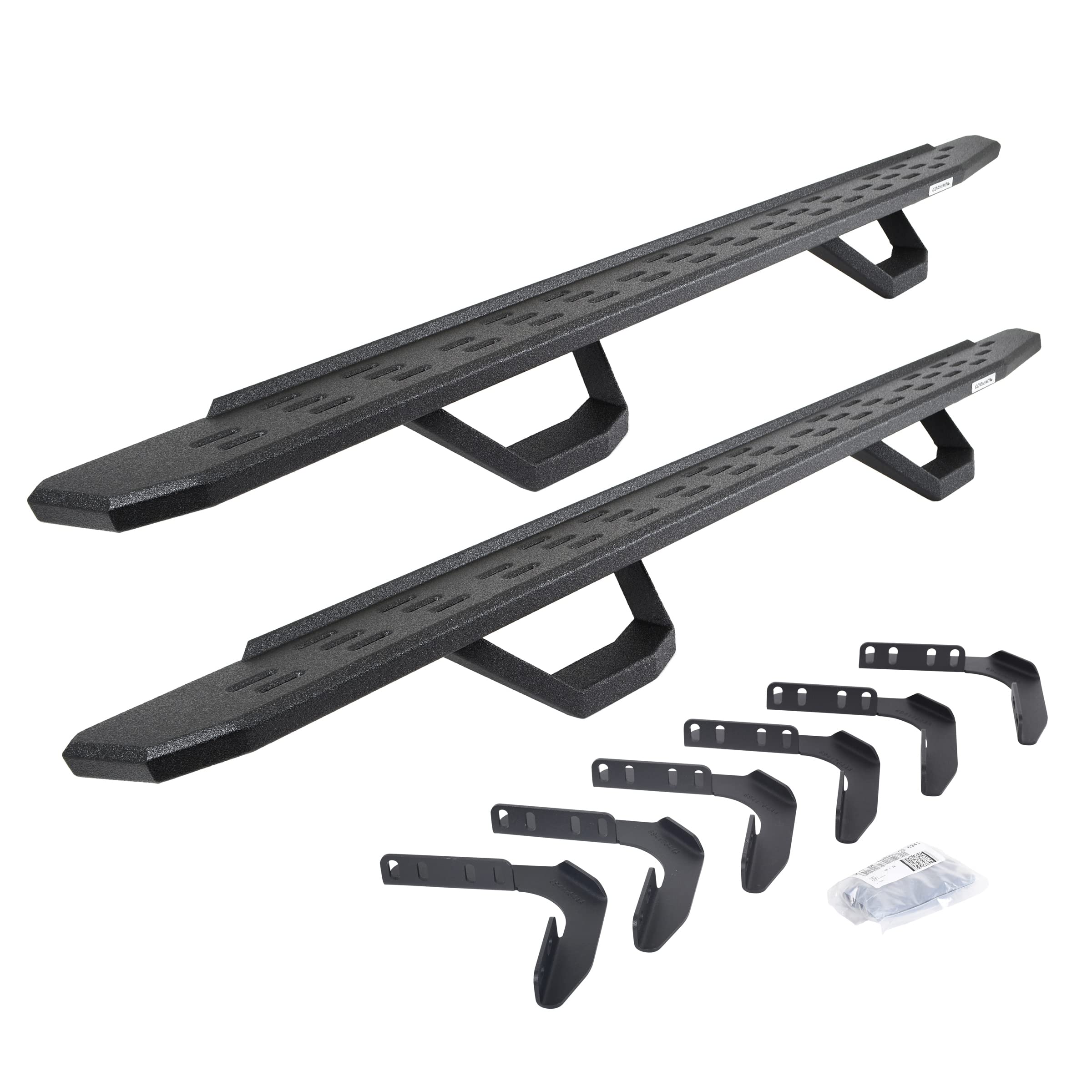 Go Rhino 6961808720T Rb30 Running Boards With Mounting Brackets, 2 Pairs Drop Steps Kit For Ford 99-16 F-250 Super Duty, Ford 99-16 F-350 Super Duty (Crew Cab Pickup)