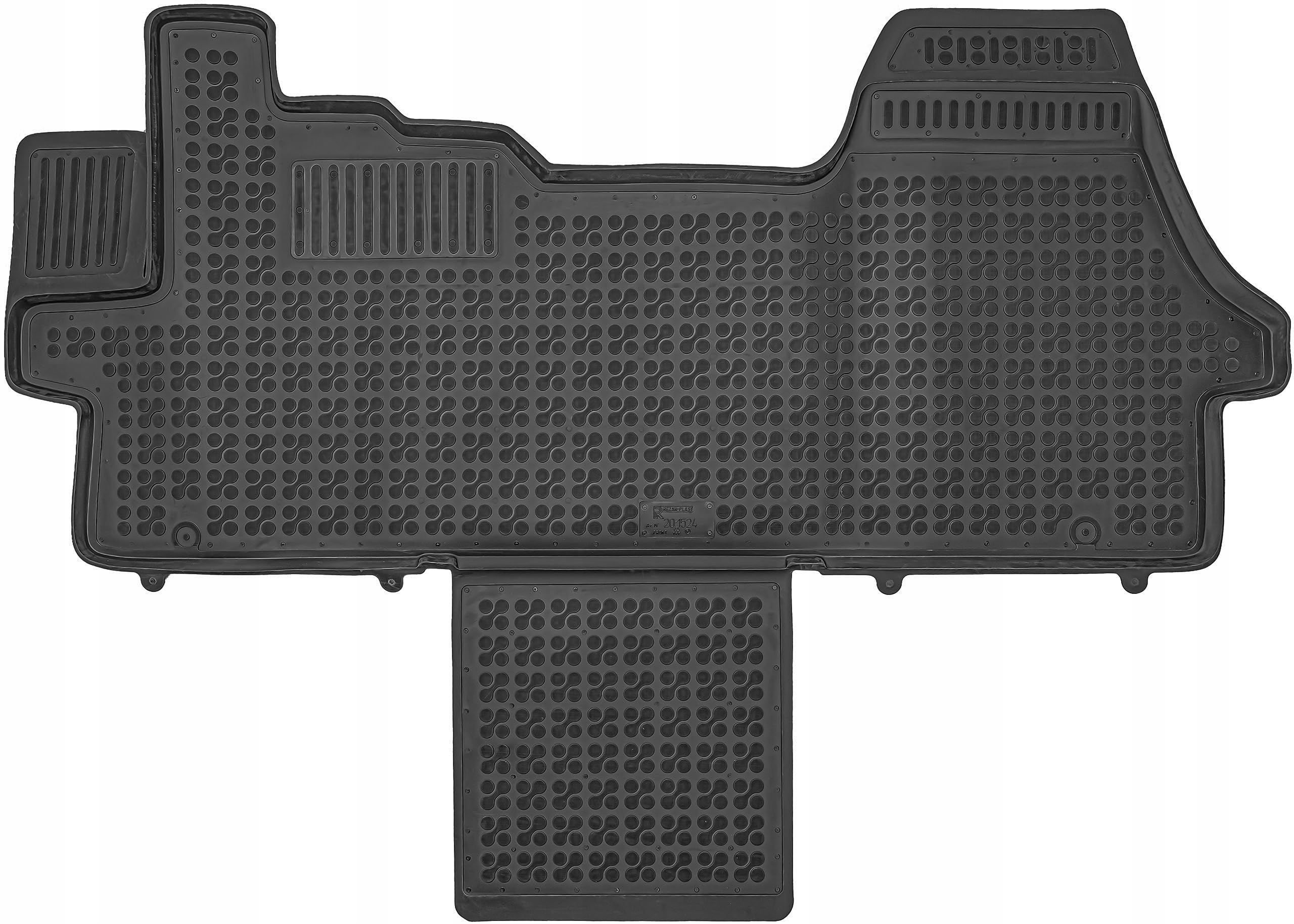 Rezaw-Plast Cargo Mat For Dodge Ram Promaster 2014-2024 With 159Ext Wheelbase All Weather Anti Slip Heavy Duty Bed Liner Rubber All-Season Promaster Van Accessories Black (Front Floor Mat)
