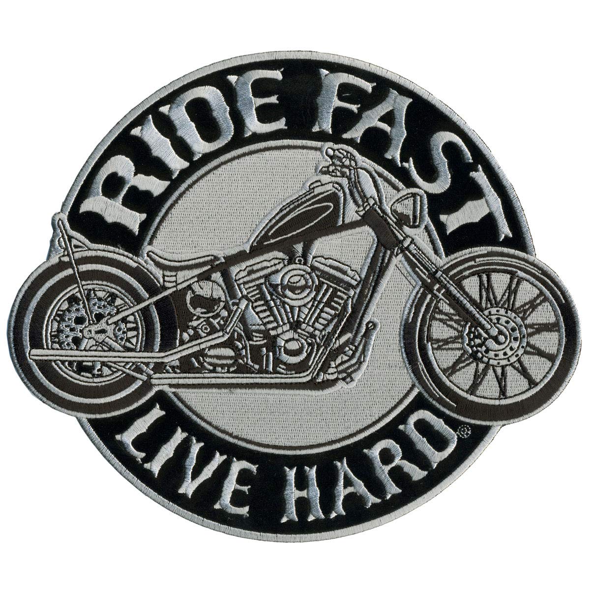 Hot Leathers Circle Bike Patch (Multicolor, 4')
