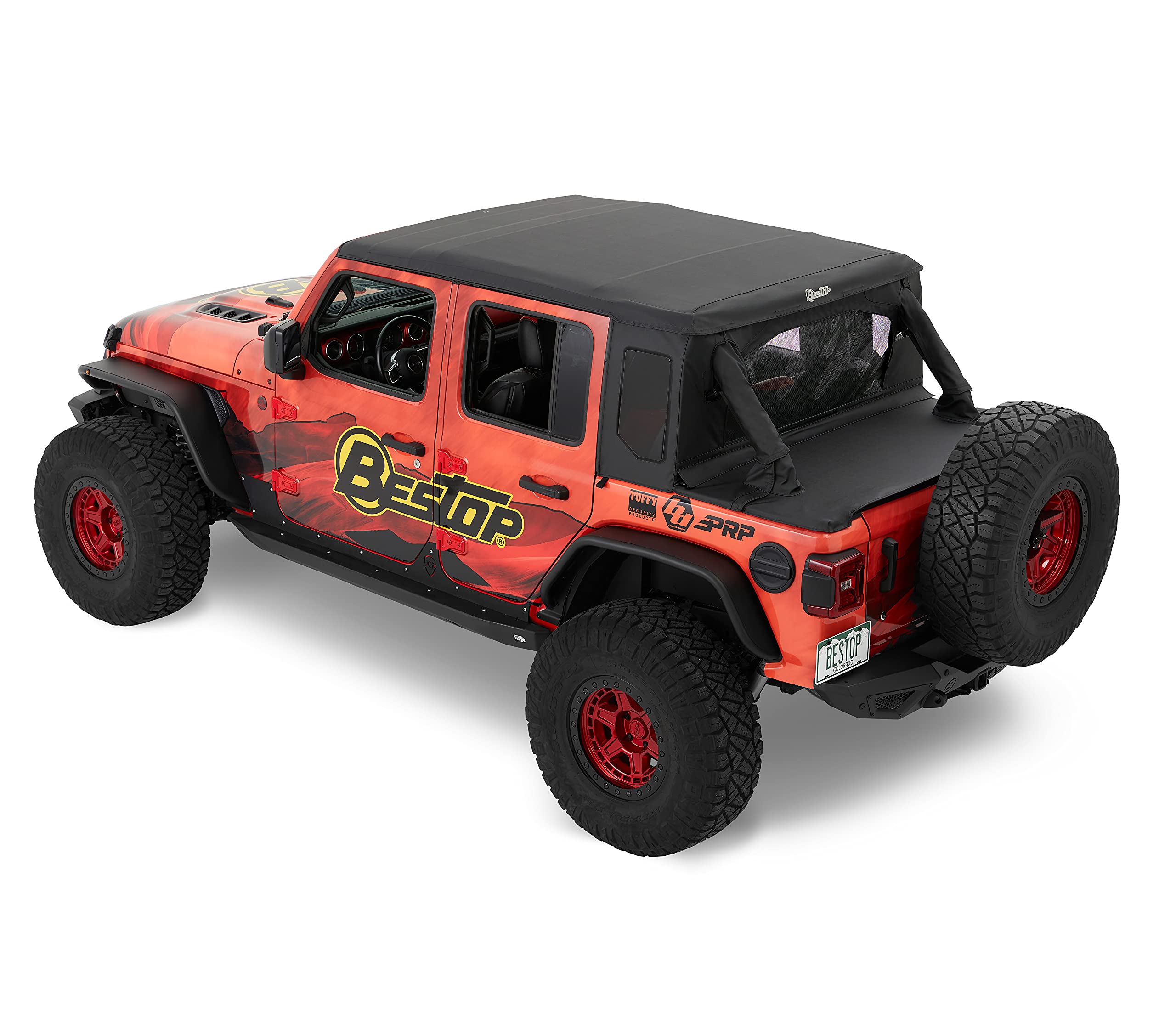 Bestop Halftop Kit - '18-21 Wrangler Jl 4-Door (Black Diamond)