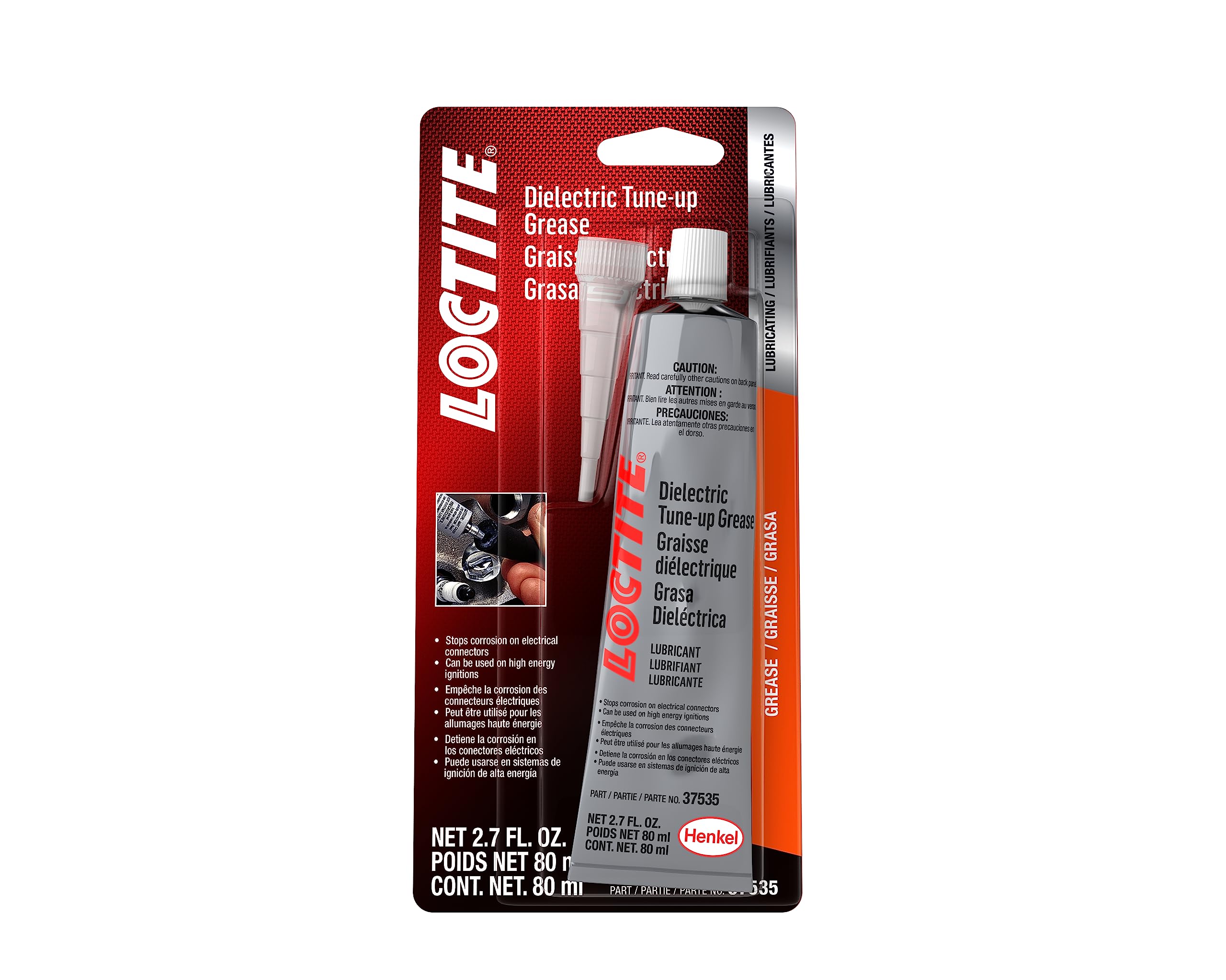Loctite 37534 Dielectric Grease For Automotive: Provides Moisture-Proof Barrier, Prevents Voltage Leakage, For High-Energy Ignition Systems 80 Ml Tube (Pn: 495549)