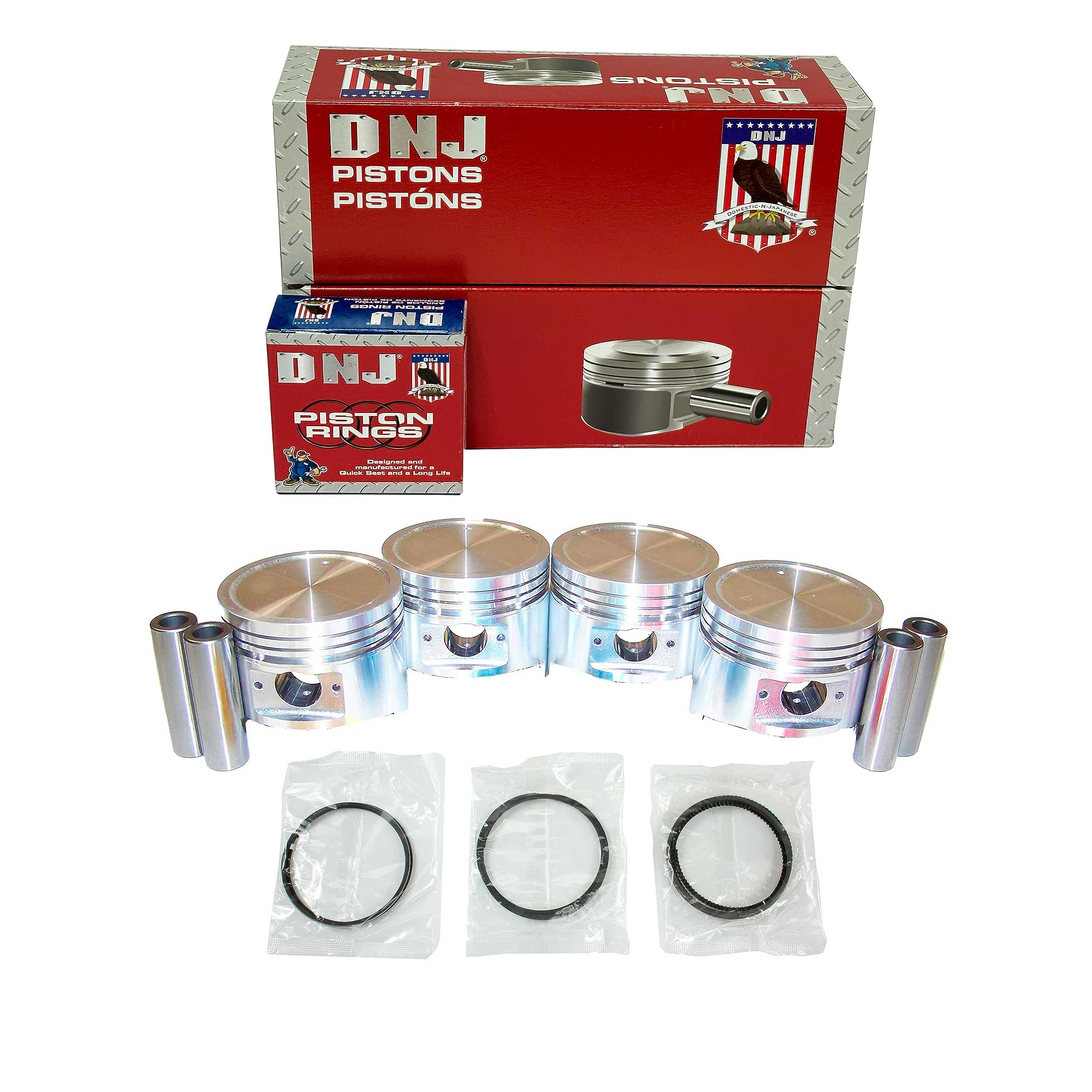 Dnj Prk305 Piston And Ring Kit For 1988-1992 Isuzu Amigo Pickup Rodeo Trooper 2.6L L4 Sohc 8V Naturally Aspirated