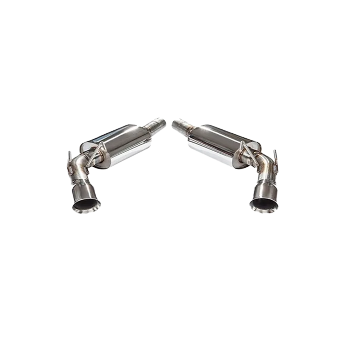 MRT 2.5" Version 2 Axle-Back Exhaust System w/ 4" Dual Polished Tips :: 2010-2015 Camaro SS