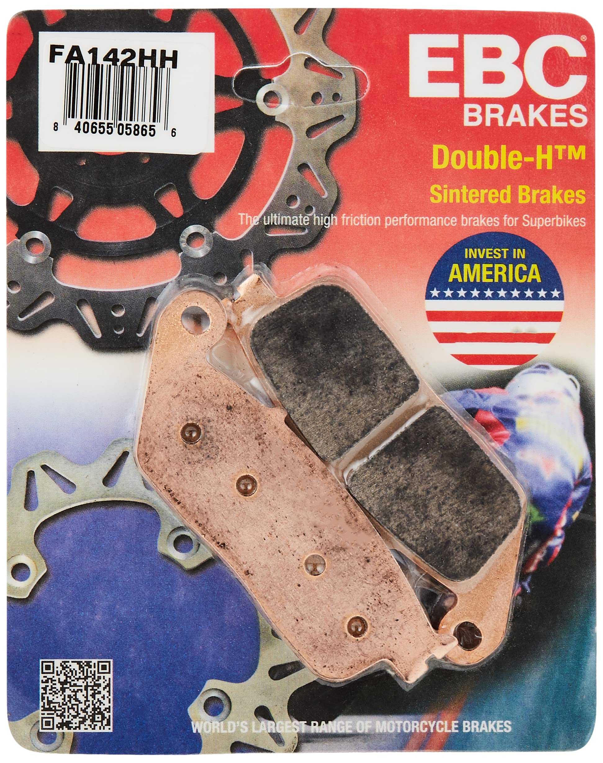 Ebc Brakes Fa142Hh Disc Brake Pad Set, Black