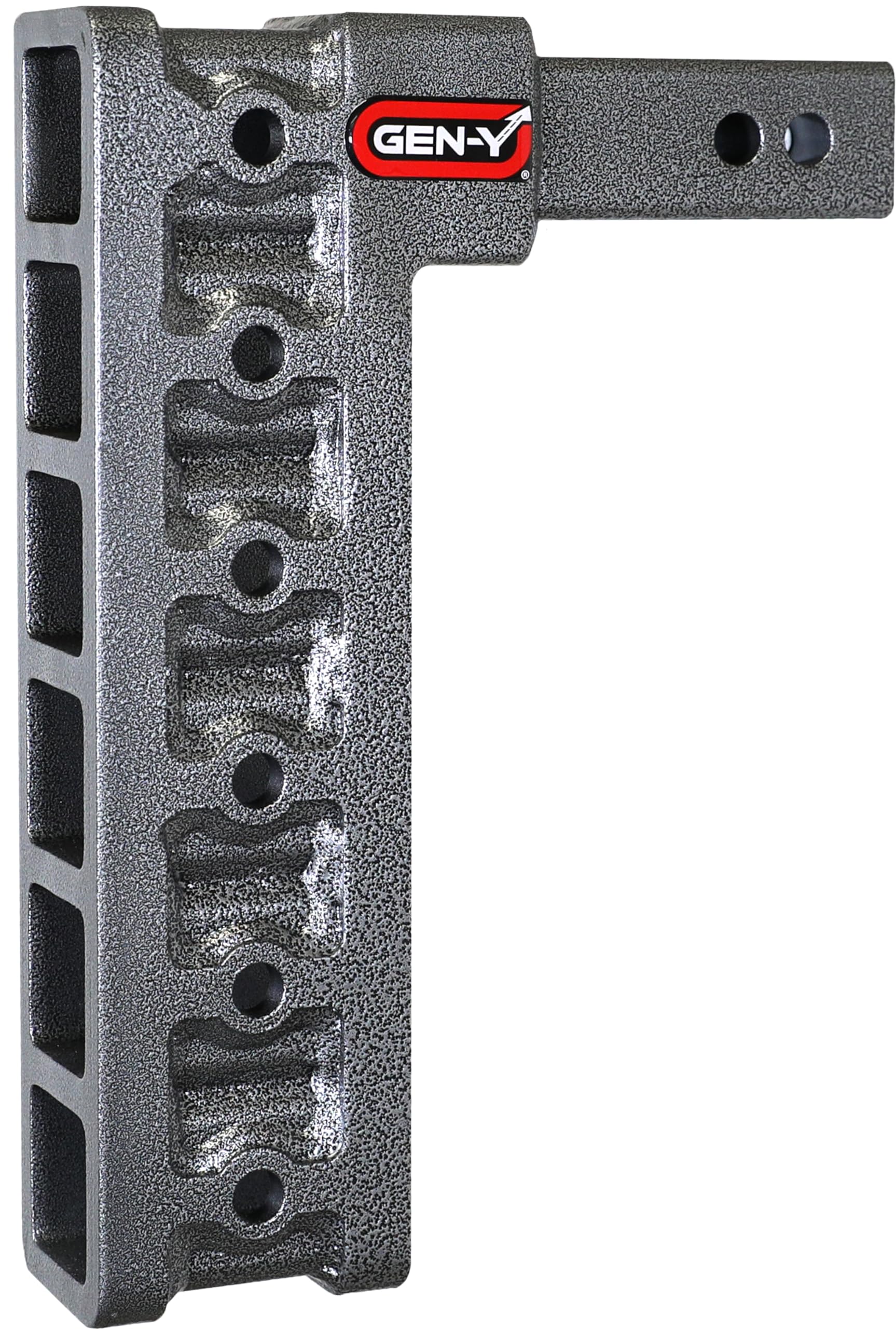 Gen-Y Gh-306 Mega-Duty Adjustable 12.5' Drop Hitch Only For 2' Receiver - 10,000 Lb Towing Capacity - 1,500 Lb Tongue Weight
