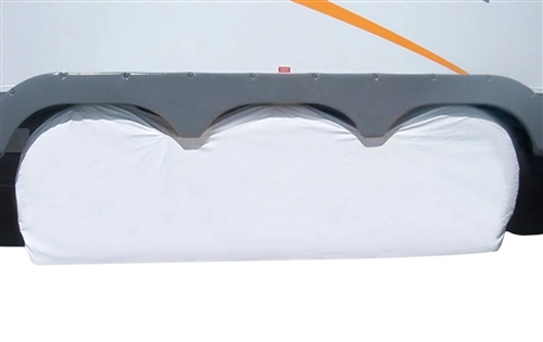 ADCO 3983 White Triple Axle Tyre Gard - 27-29''