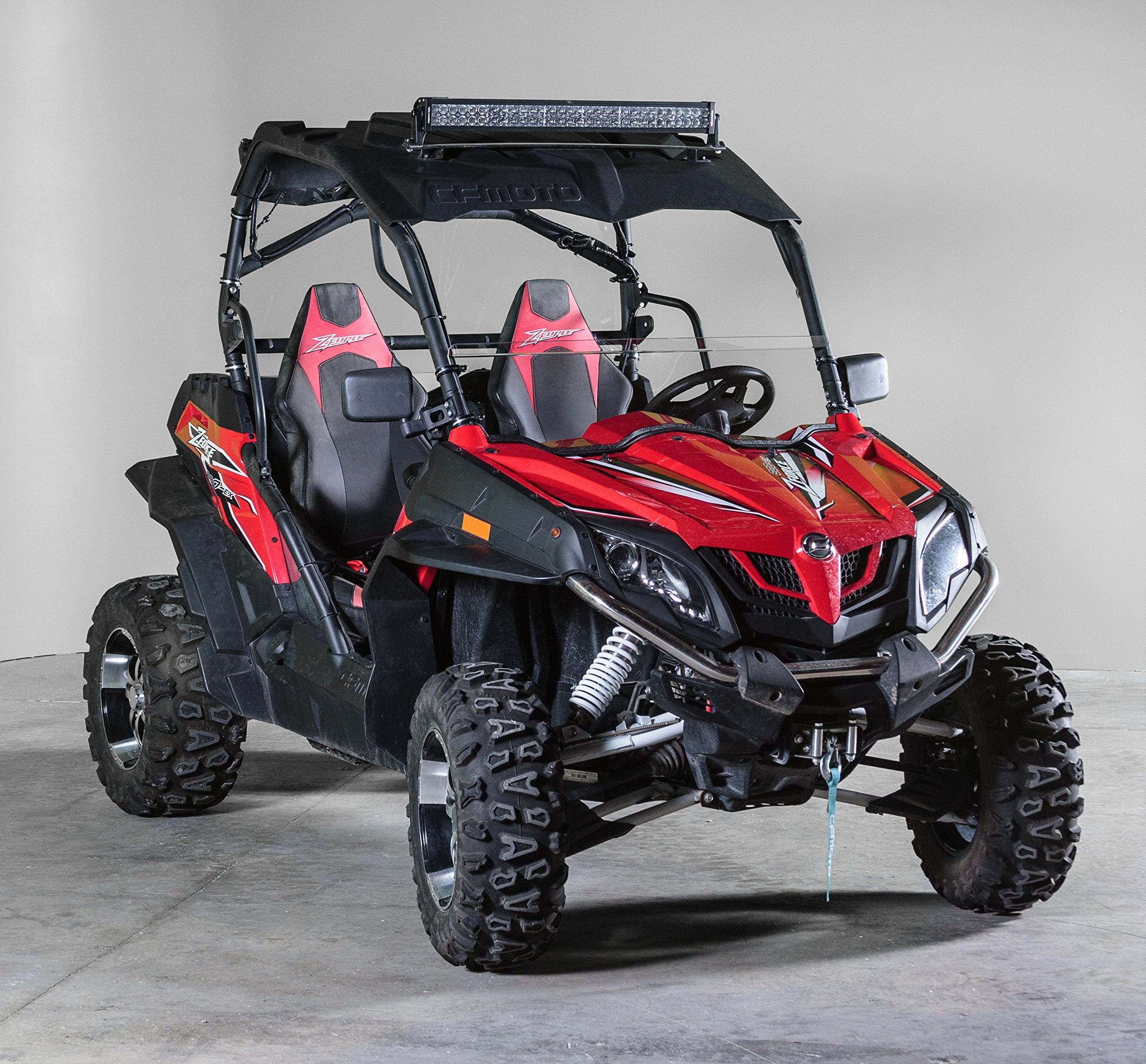 Terrarider Half Utv Windshield Compatible With Cf Moto Zforce (Excludes Zforce 950 And 2023 800 Models) - Standard 3/16'