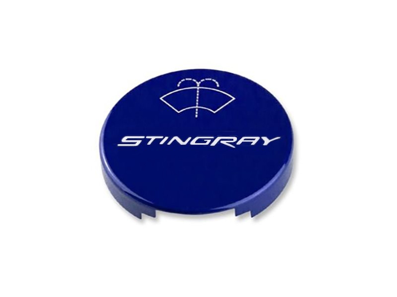 American Brother Designs Washer Fluid Cap Cover, Stingray Font Logo, Color Options :: 2014-2019 Corvette C7 Corvette Stingray