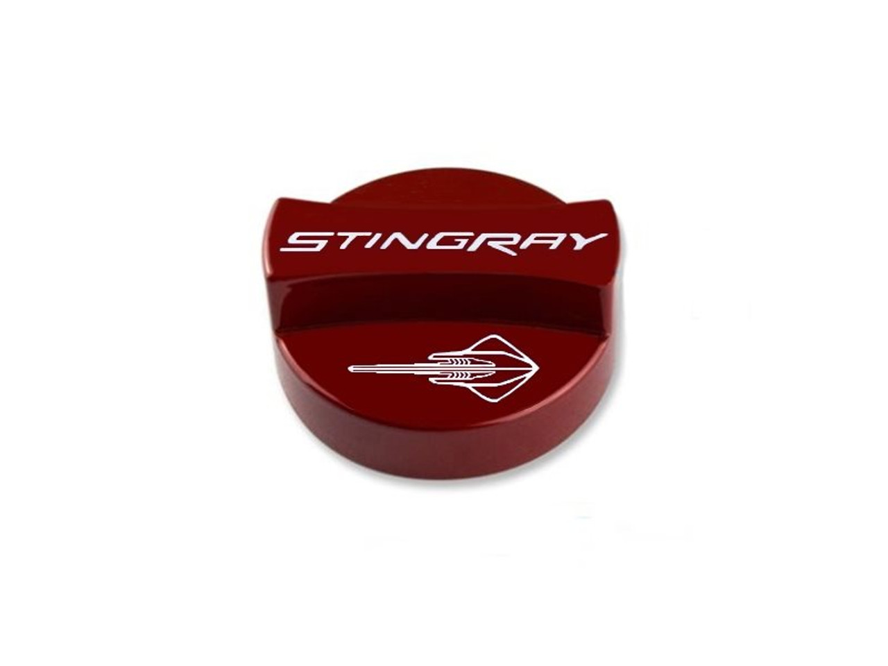American Brother Designs Oil Fill Cap, Stingray Font Logo w/ Thin Waist, Color Options :: 2014-2019 C7 Corvette Stingray