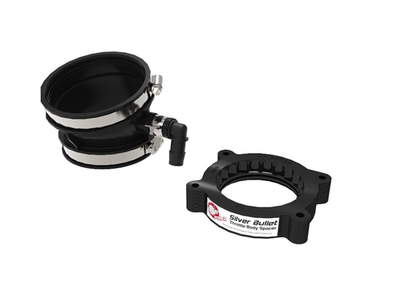 aFe Power Silver Bullet Throttle Body Spacer For aFe Power Air Intake System, Black :: 2020-2025 C8 Corvette
