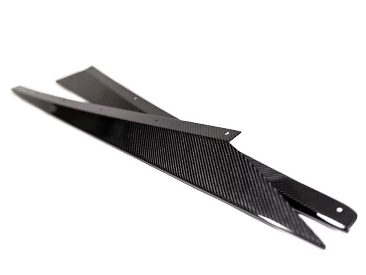 AGM Visible Carbon Fiber Rocker Panel Extensions :: 2020-2025 C8 Corvette