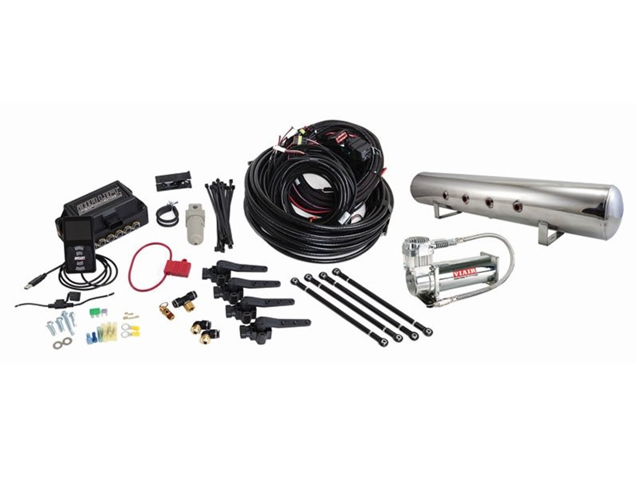 Air Lift Performance 3H 1/4" Line, w/ Compressor, 5 Gallon Polished Tank :: 2010-2024 Camaro