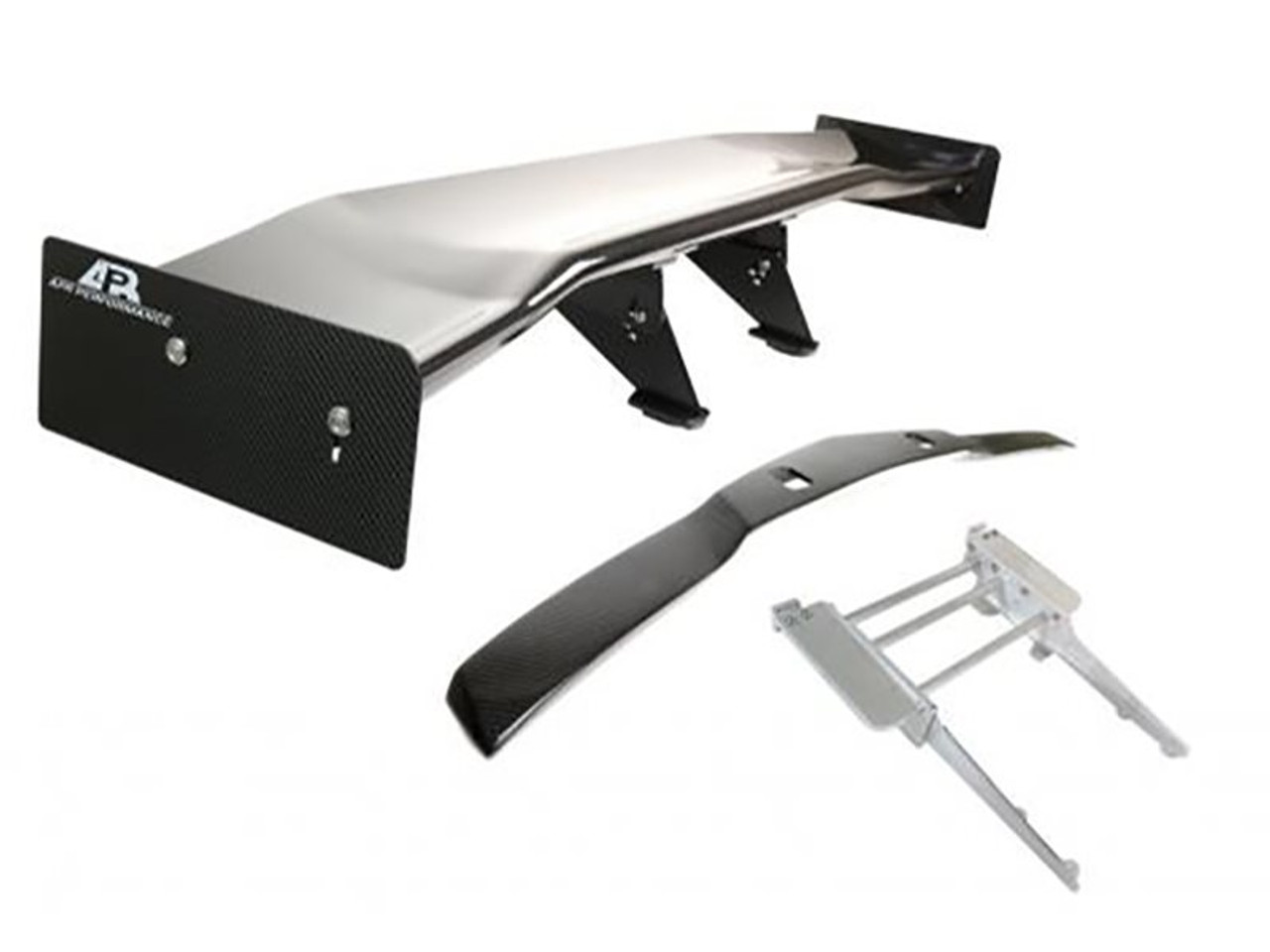 APR 74" Chassis Mount Adjustable GTC-500 Wing Kit, Carbon Fiber :: 2015-2019 C7 Corvette Z06 & Grand Sport