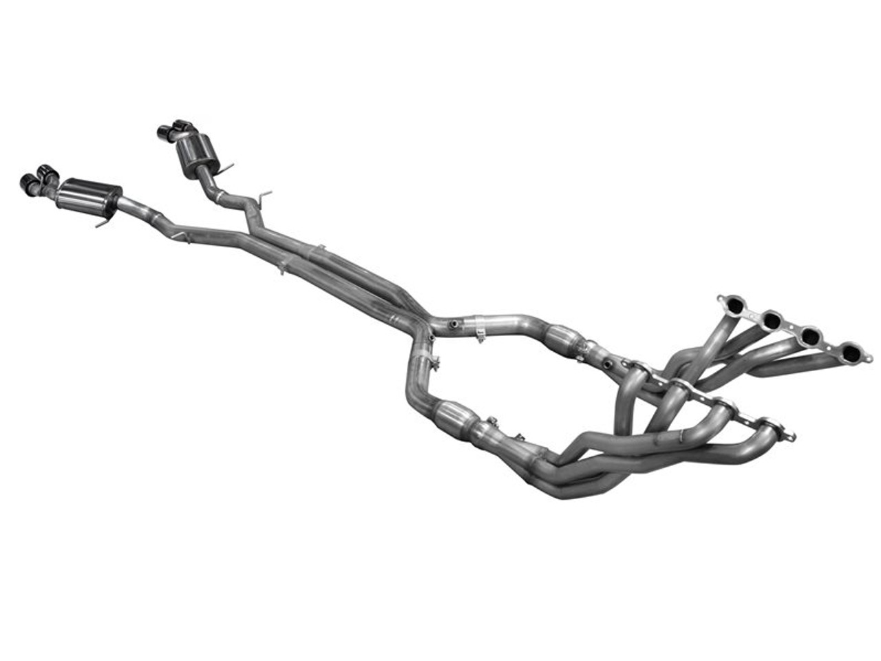 American Racing Headers 1 7/8" Long Tube Headers Full System w/X-pipe w/Cats, Quad Tips :: 2016-2024 Camaro SS & ZL1
