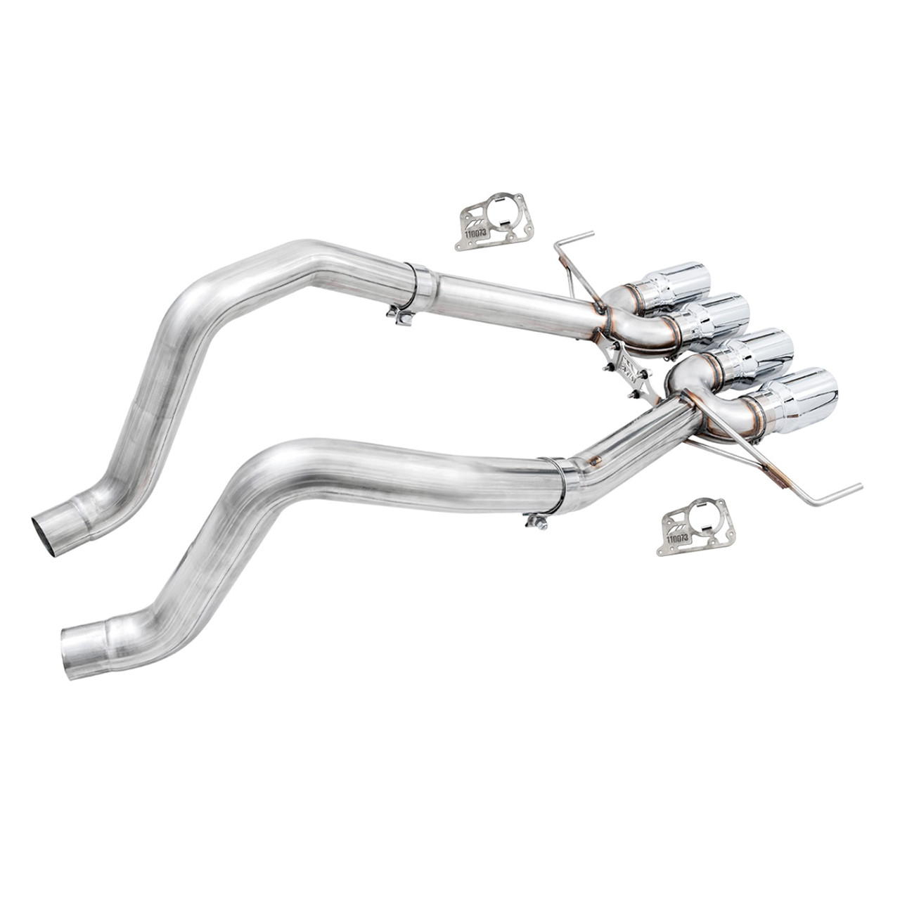 AWE Track Edition 3" Axle-Back Exhaust System w/ 4.5" Quad Chrome Silver Tips :: 2014-2019 C7 Corvette