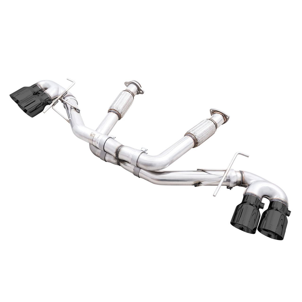 AWE Track Edition 3" Cat-Back Exhaust System w/ 4.5" Diamond Black Tips :: 2020-2025 C8 Corvette & E-Ray