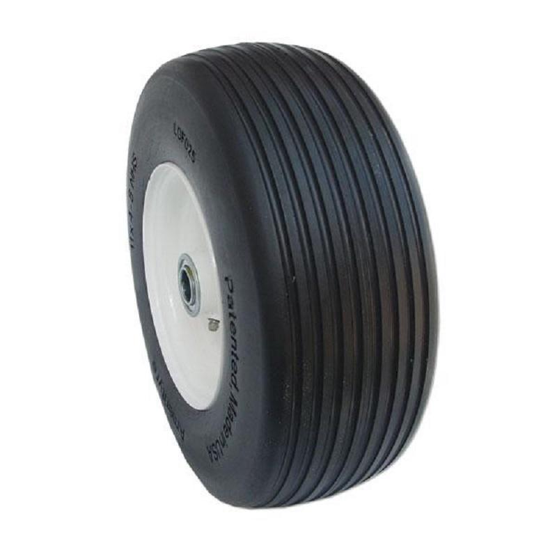 Amerityre Solid Rib 11-4.00-5 Mower White Centered Hub 3.25" HL 3/4" Bearing LD 340lbs