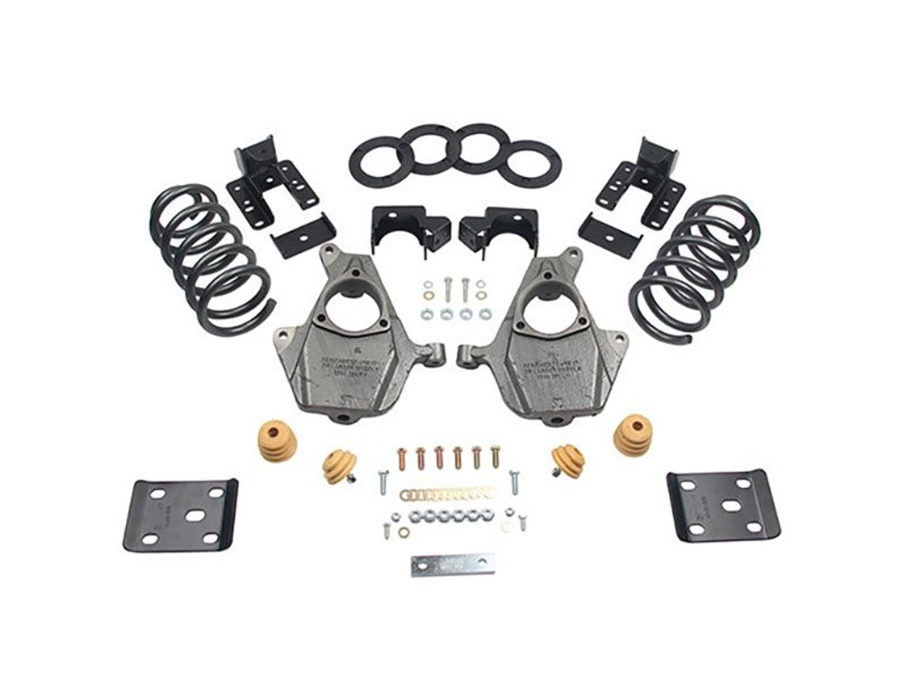 Belltech Lowering Kit Without Shocks, 3"-4" Front / 7" Rear :: 2016.5-2018 Silverado & GMC Sierra 1500 2WD Standard Cab, Short Bed