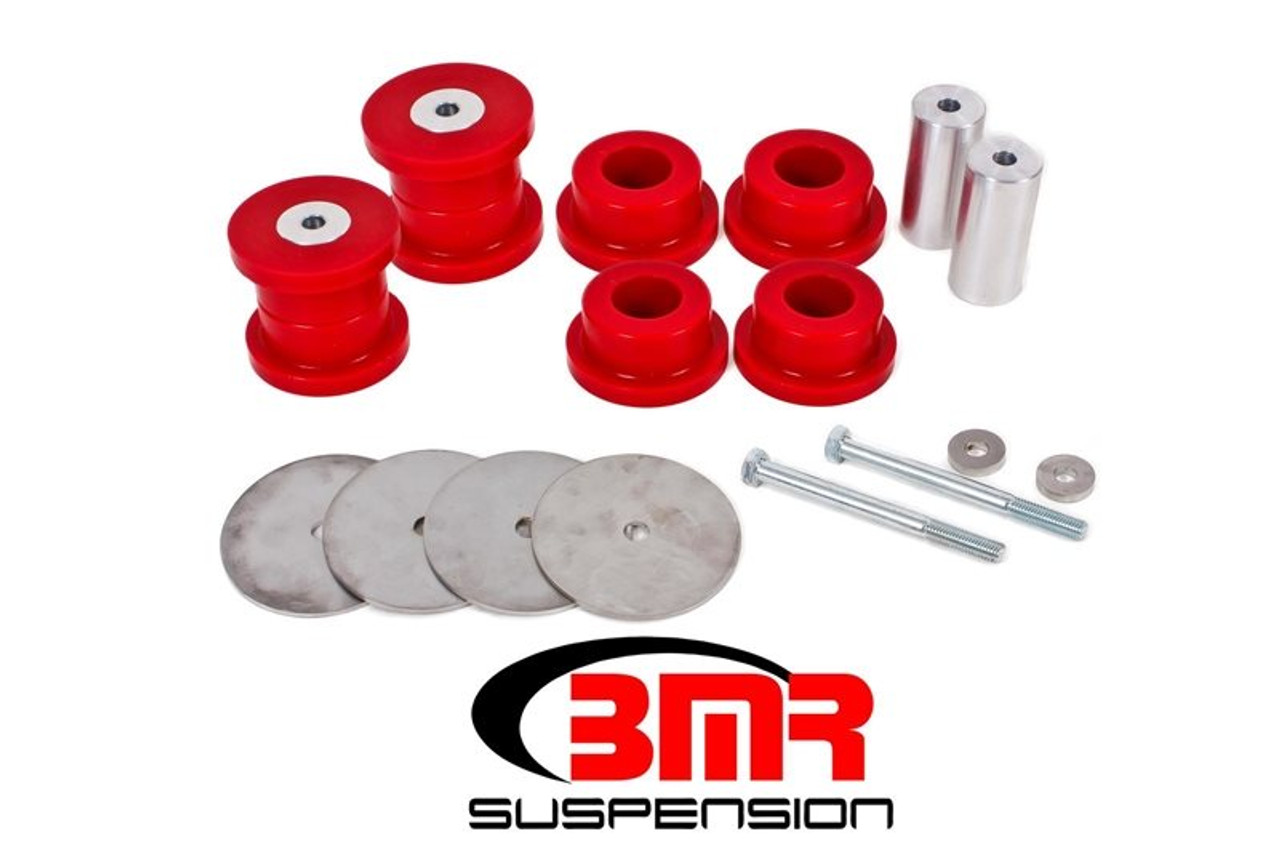 BMR Rear Cradle Bushings, Polyurethane, Red :: 2016-2024 Camaro