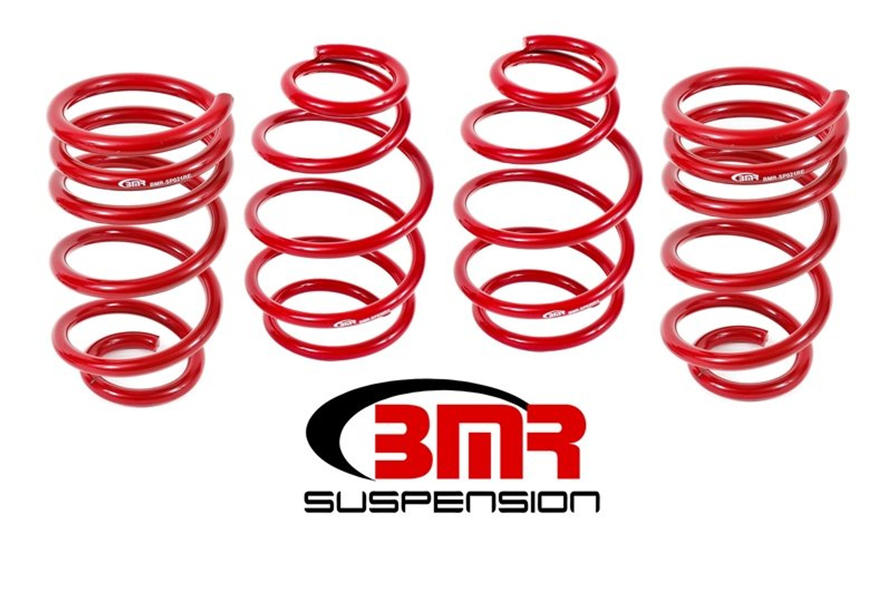 BMR 1" Drop Lowering Springs (Set of 4), Red :: 2010-2015 Camaro SS & ZL1