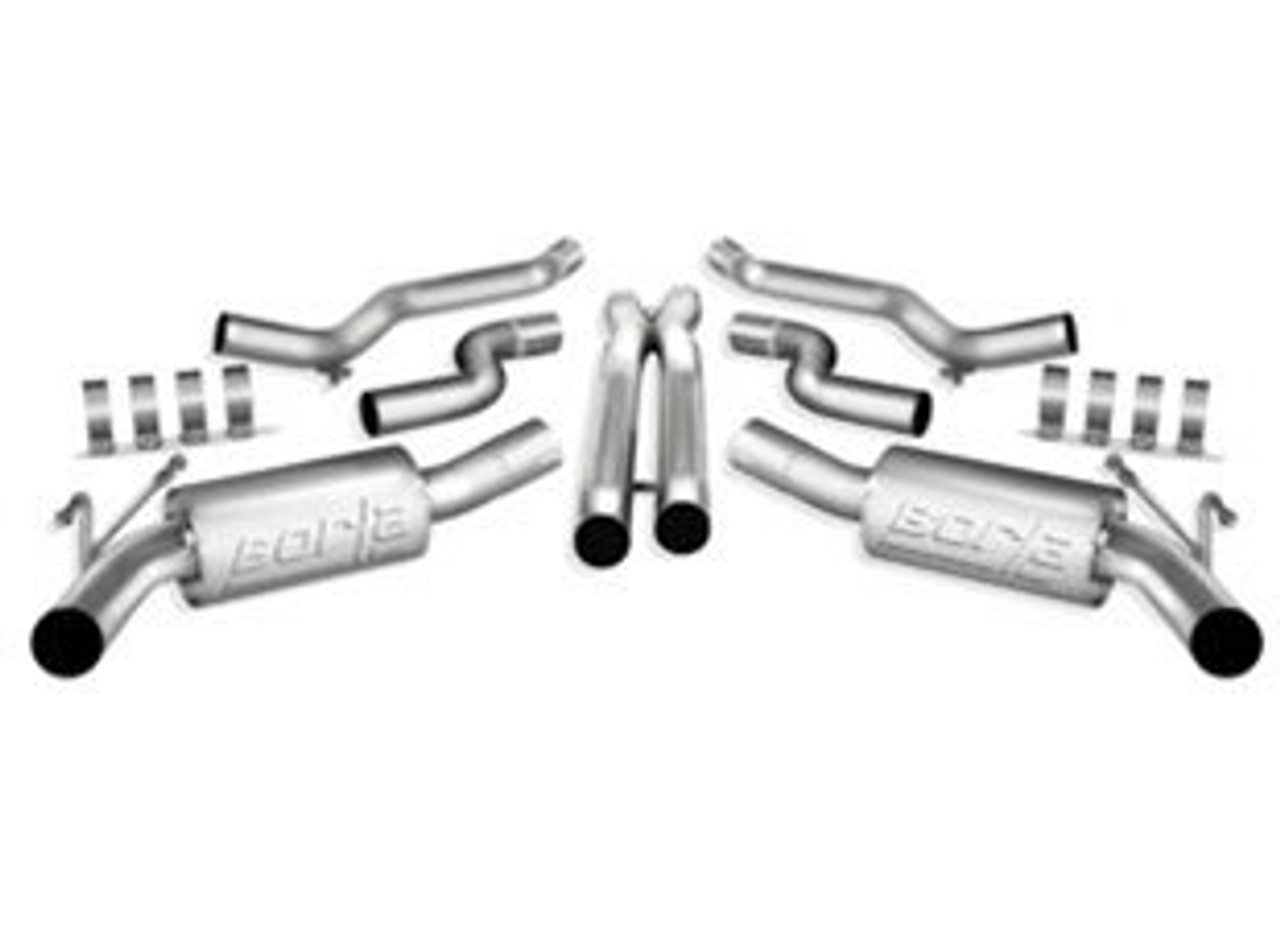 Borla 2.5" ATAK Cat-Back Exhaust System, Reuse Factory Tips :: 2010-2013 Camaro SS w/ Ground Effects Package