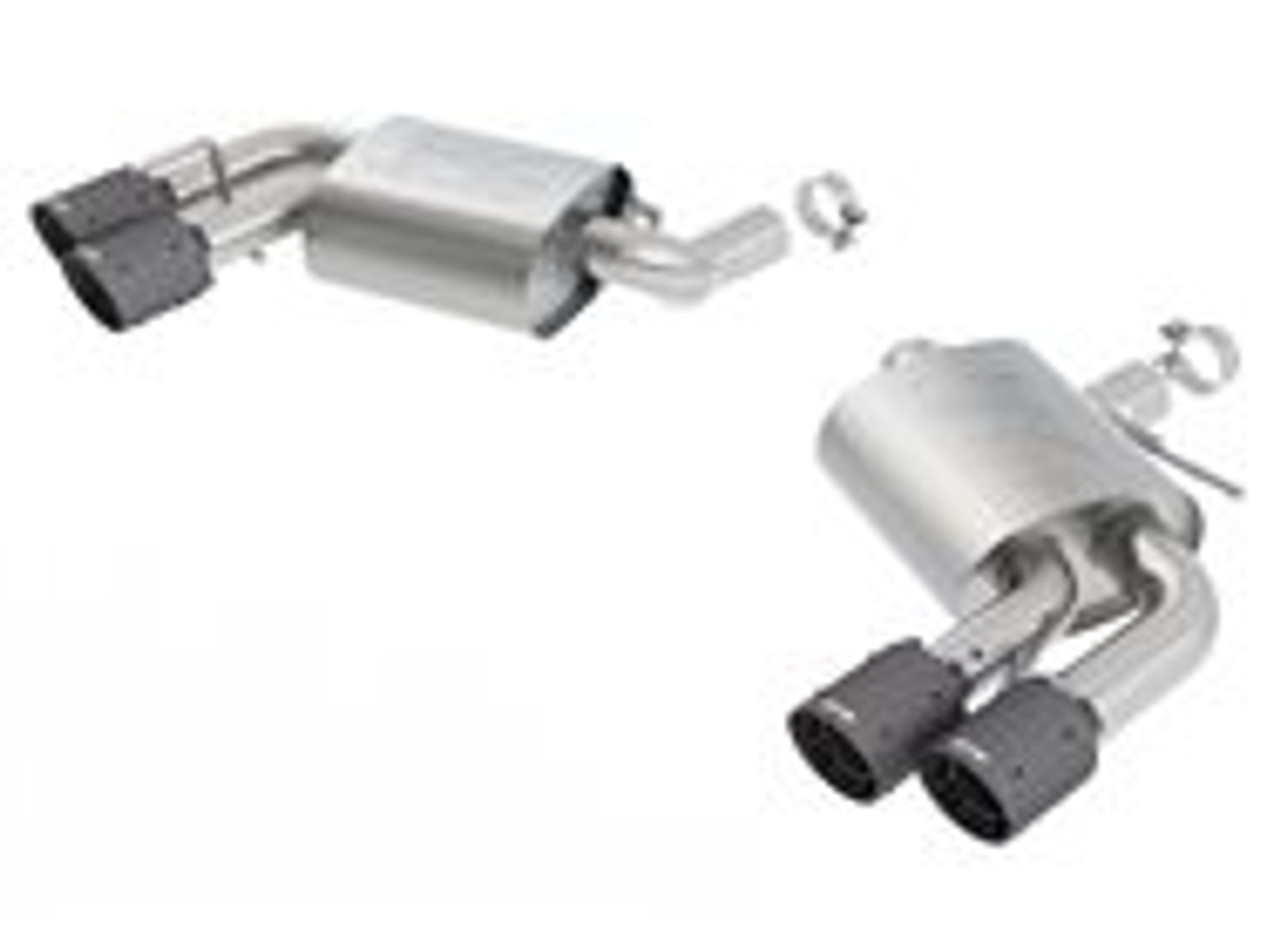 Borla 2.75" ATAK Axle-Back Exhaust System w/ 4" Quad Carbon Fiber - Black Tips :: 2016-2024 Camaro SS & ZL1