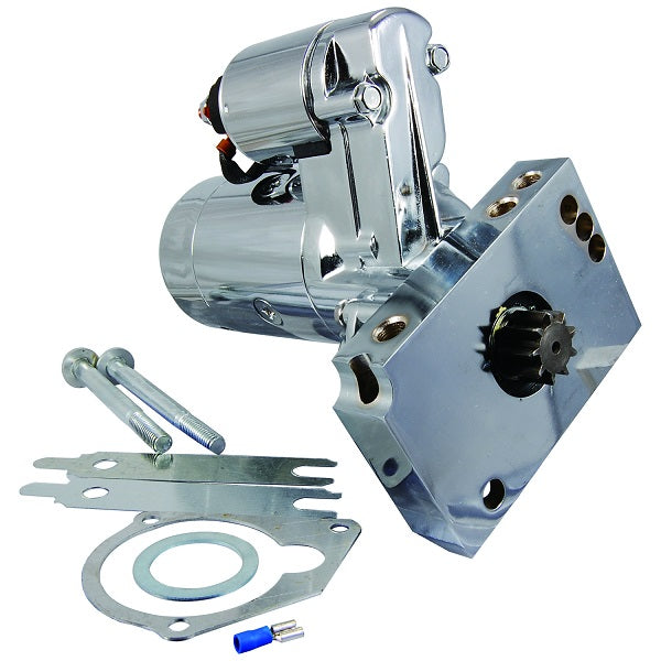 GM SB and BB Compatible Starter – 3 HP – 153 or 168 Tooth Flywheel – Tilton Style - Chrome