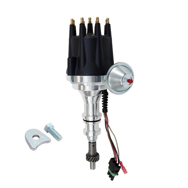 Ford 351 Windsor SB Compatible ProSeries Ready to Run Distributor - Black Cap