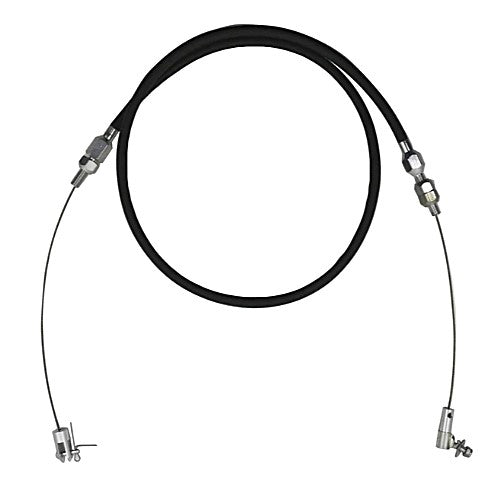 Cable Kit, 36" Stainless Braided Throttle, Universal, Black