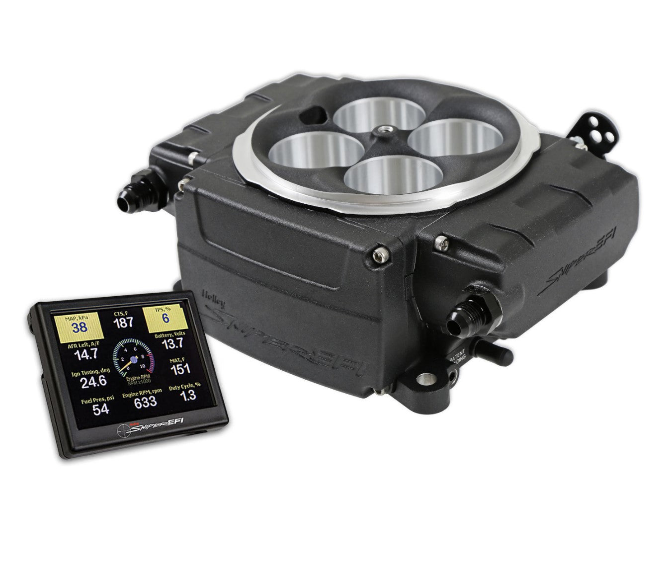 Holley Sniper 2 EFI - Self-Tuning Kit - Black 550-511-3XX