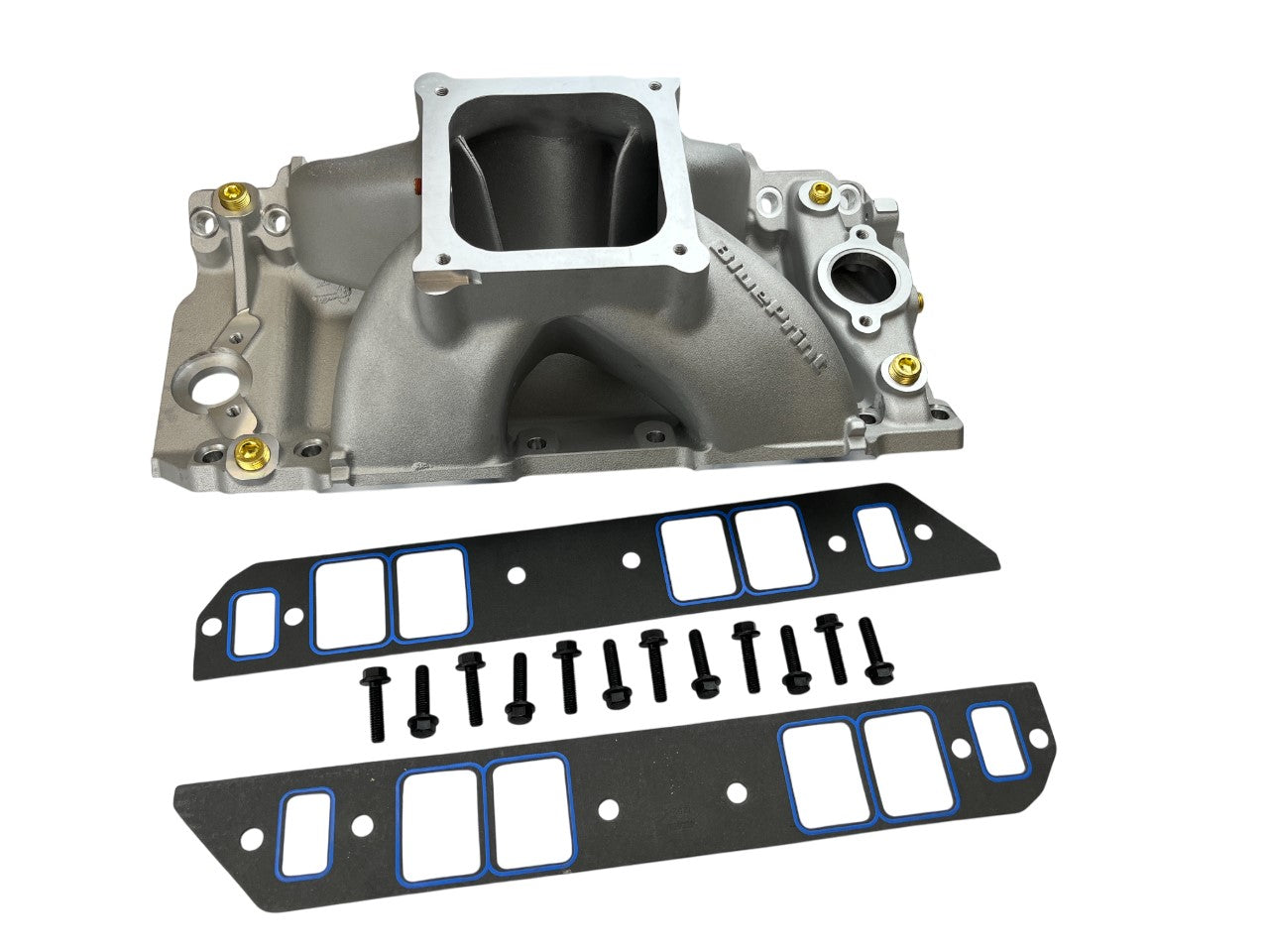 Intake Manifold, Big Block Chevy 632 Machined, Cast Aluminum BPE, 4500 Dominator Flange