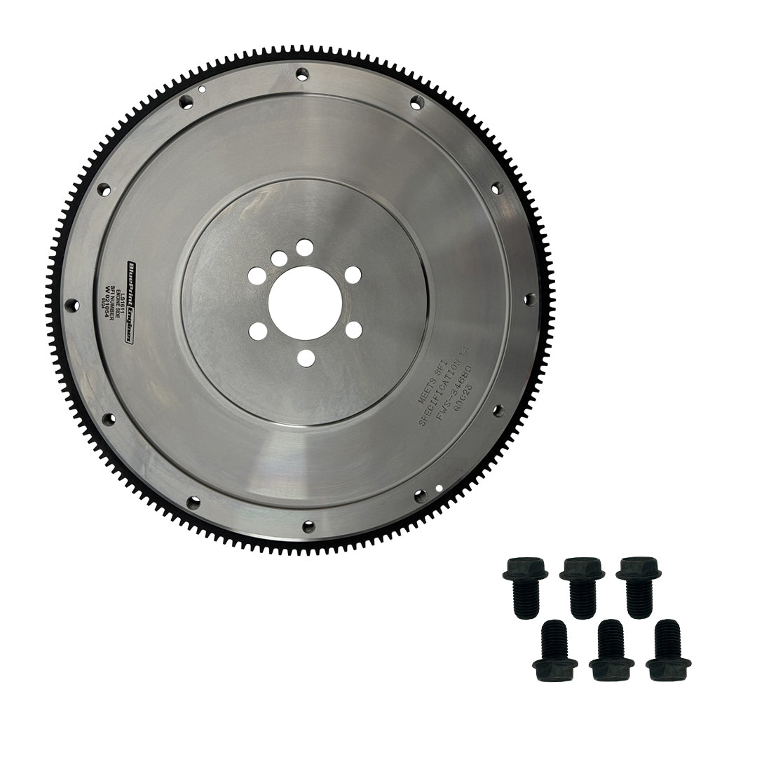 168-Tooth Nodular Iron Flywheel - 6-Bolt Crank - 11" or 12" Clutch - GM LS Compatible