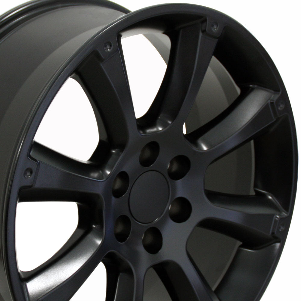 22" Fits Cadillac - Escalade Style Wheel - Satin Black 22x9