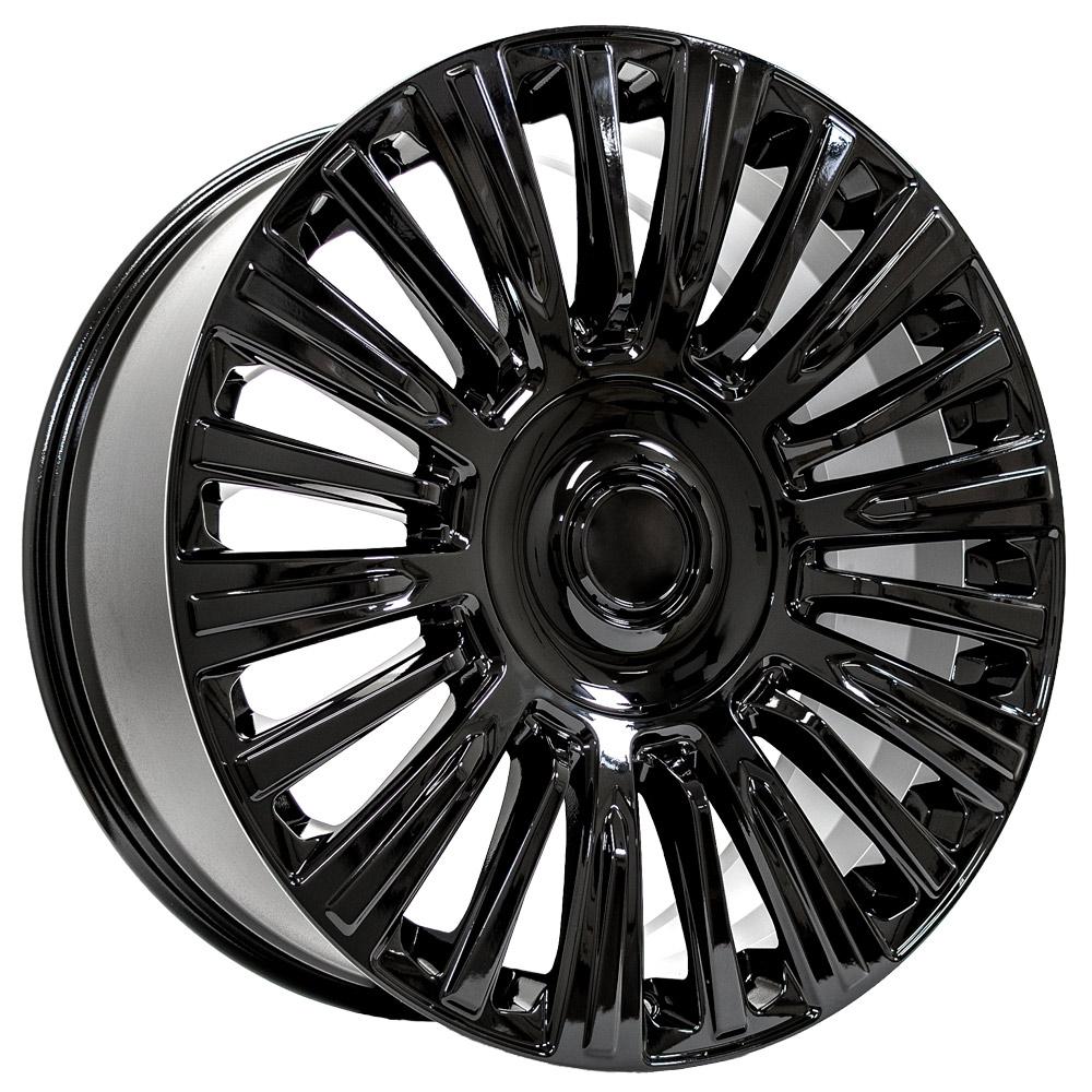 22" Wheel fits Cadillac Escalade - CA92 Black 22x9
